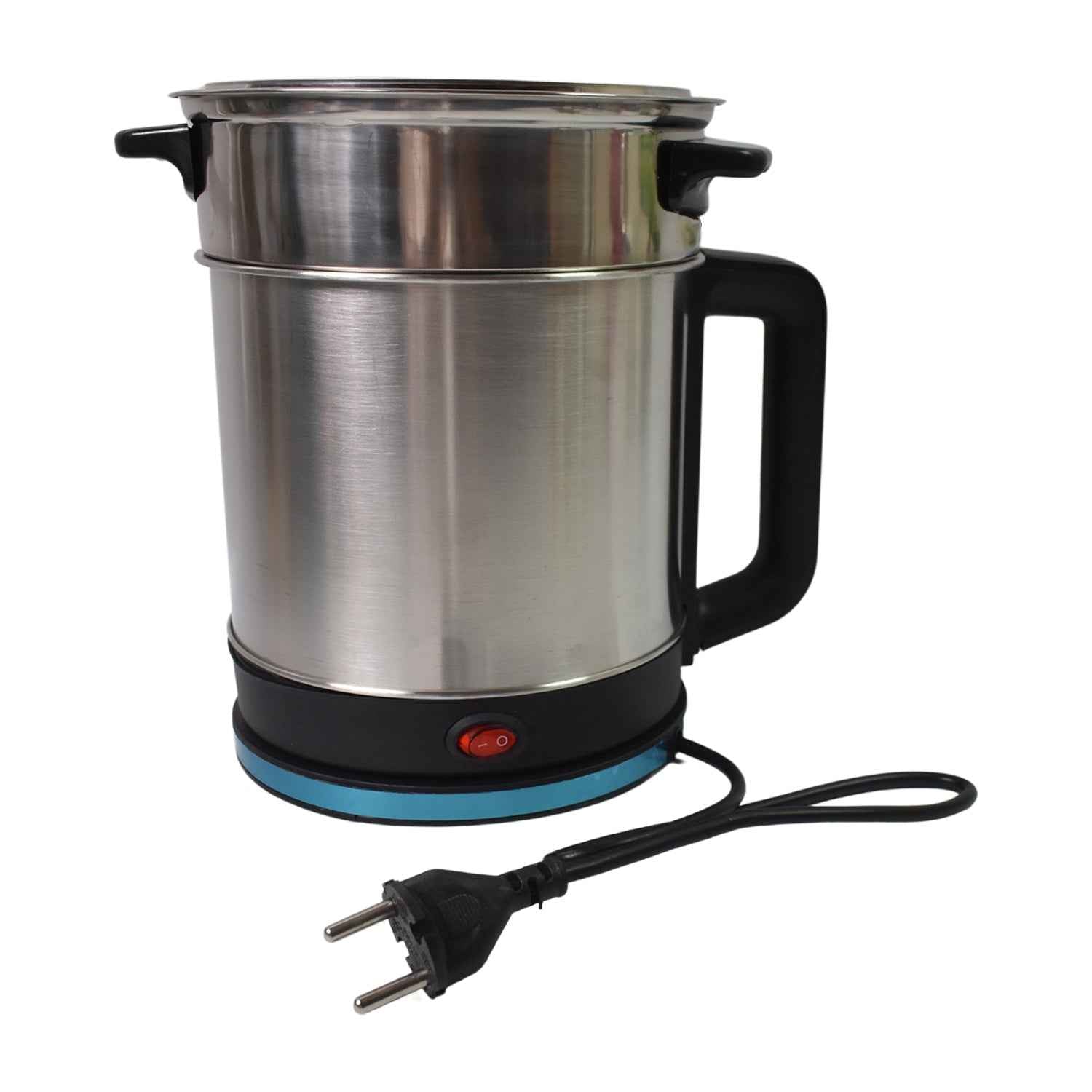 Soup Pot With Lid Stainless Steel Multi Cooker Kettle (800w 2.5 Ltr.)