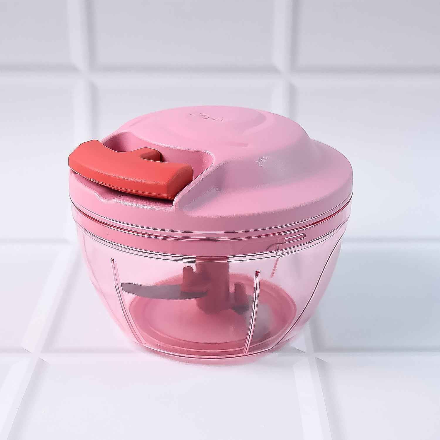 Apex Power-x Triple Stainless Steel Blades And Hand-pull Vegetable Chopper (500ml)