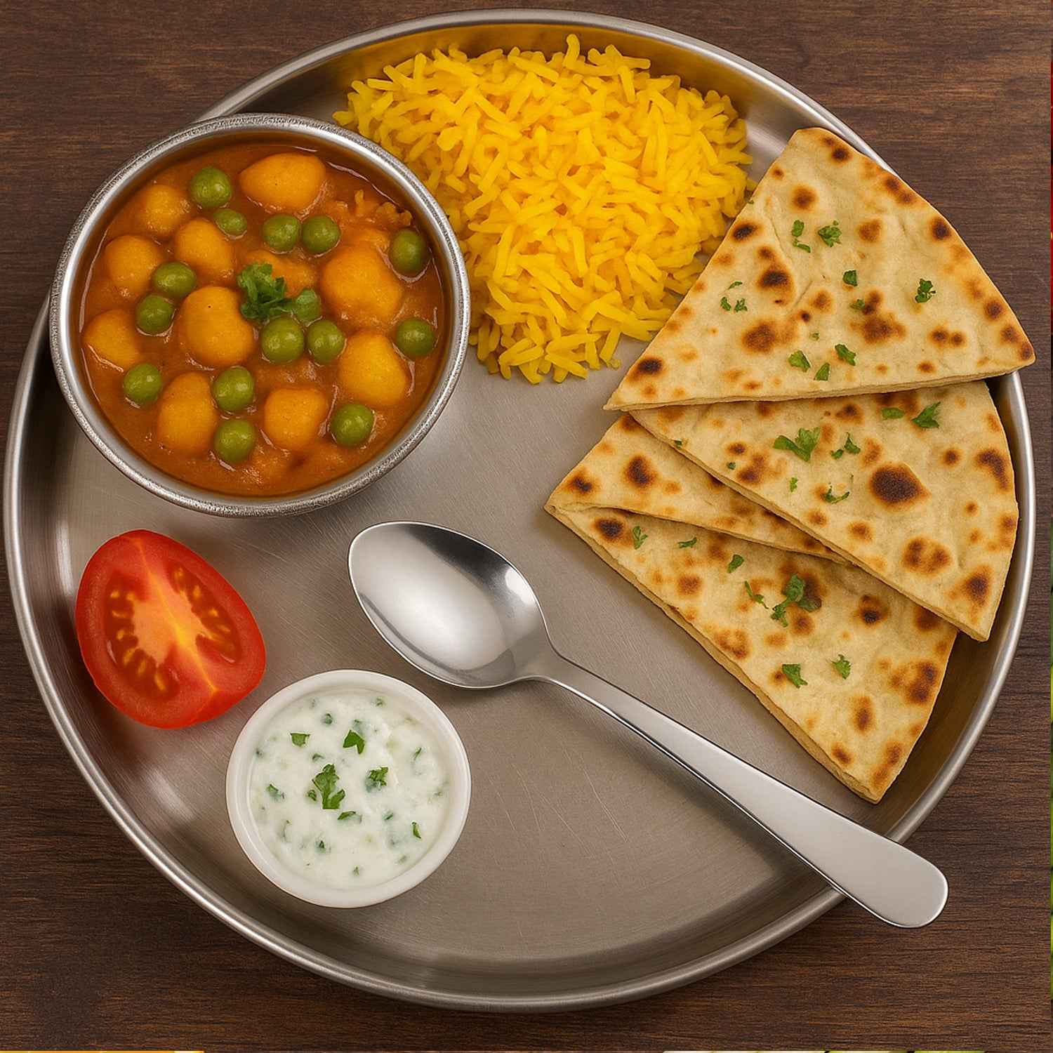 Stainless Steel Dining Spoon Baby Spoon - (1 Pc)