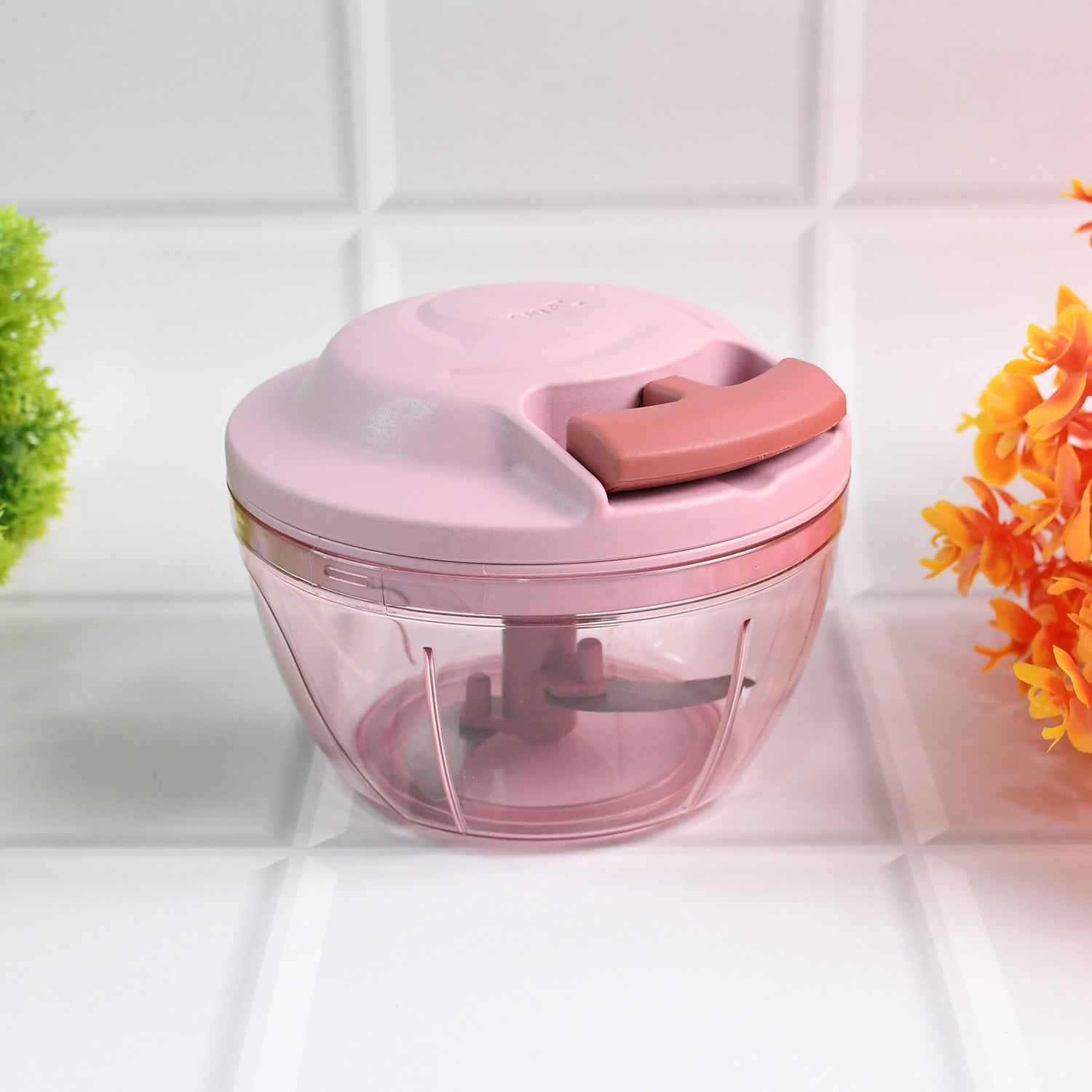 Apex Power-x Triple Stainless Steel Blades And Hand-pull Vegetable Chopper (500ml)