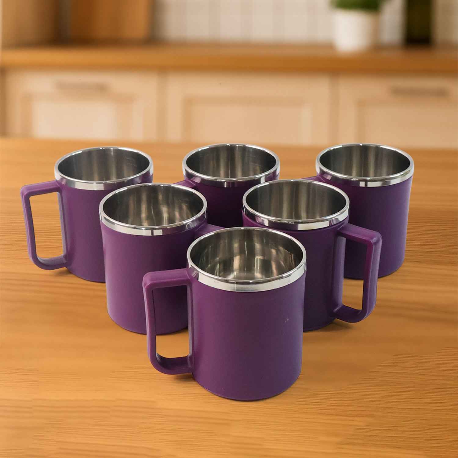 Supermom Stainless Steel Inner Coffee Mug Set (200ml 6 Pc)