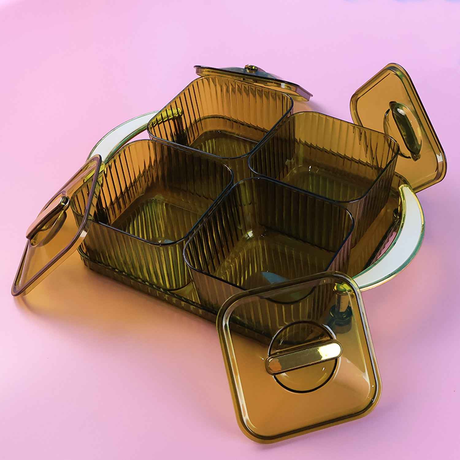 Luxury Delight 4-piece Dryfruit Storage Box (1 Set)