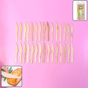 165mm Wooden Knife 30 Pcs Pack