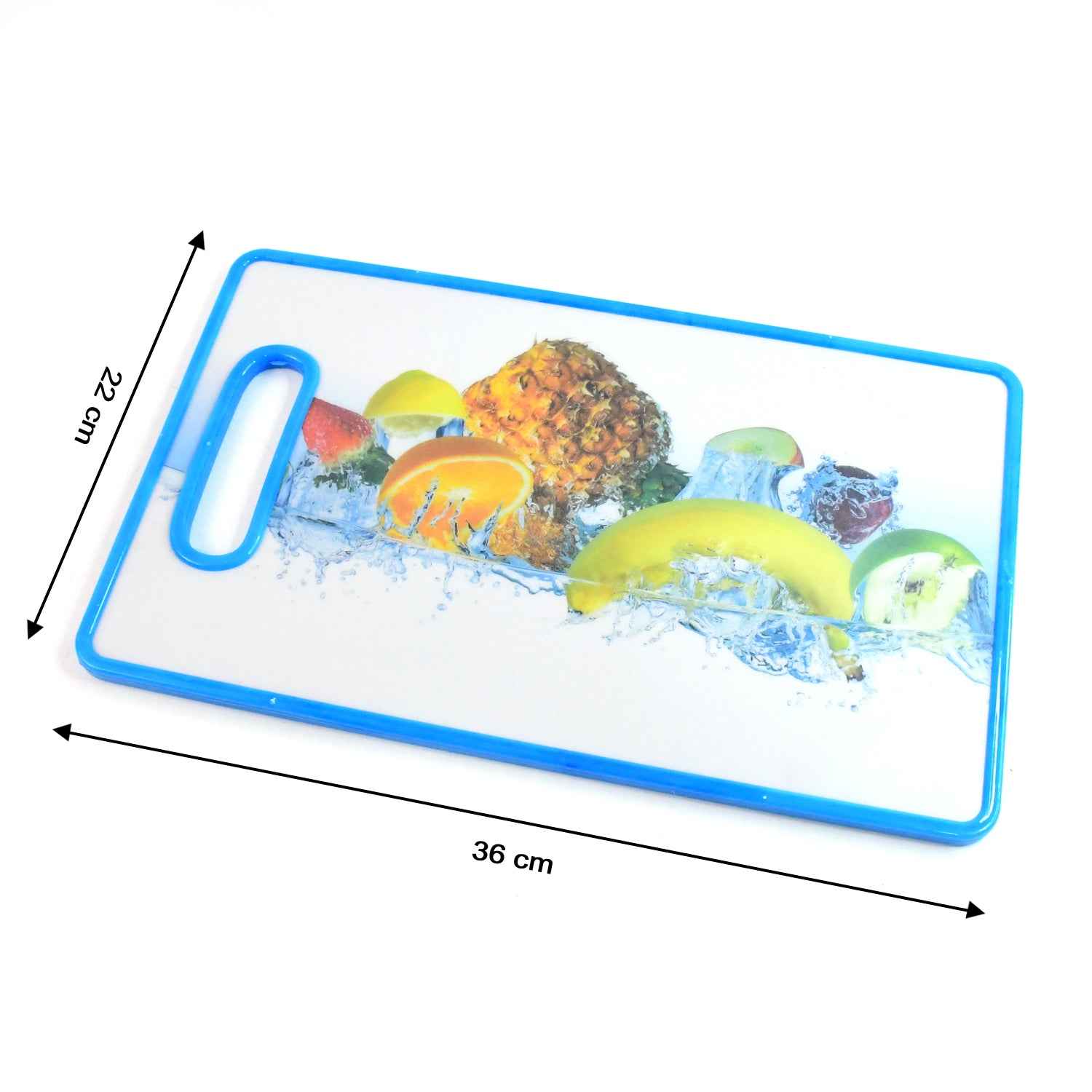 Large Rectangular Fruit Print Cutting Board (36x22cm 1 Pc)