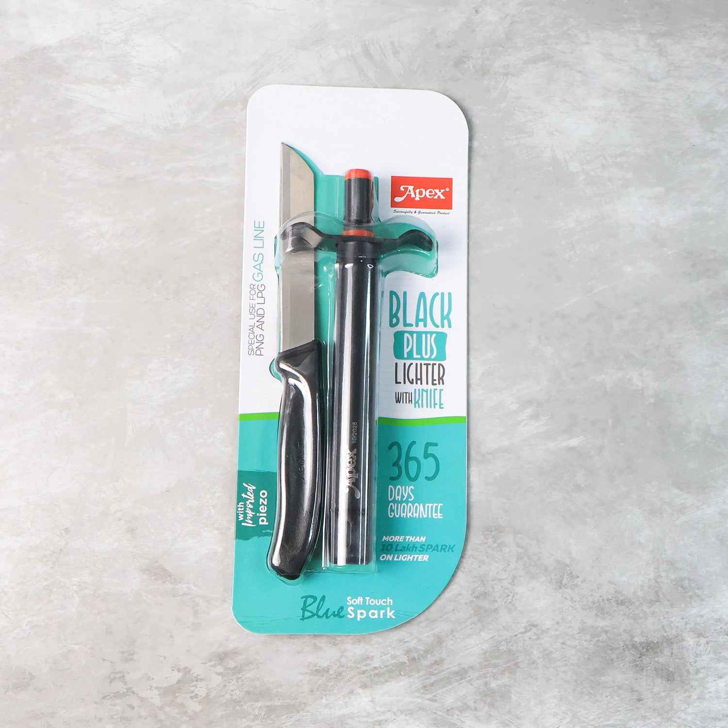 Premium Kitchen Knife With Gas Lighter Combo Set 2