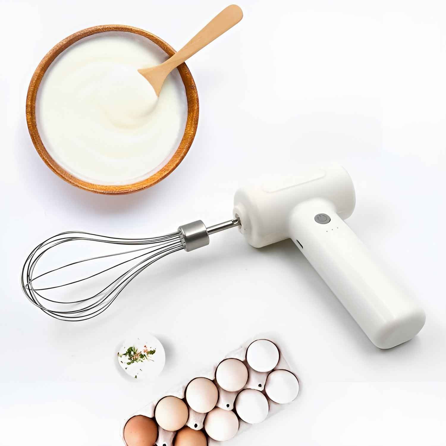 Cordless Electric Whisk Egg Beater - (1 Pc)