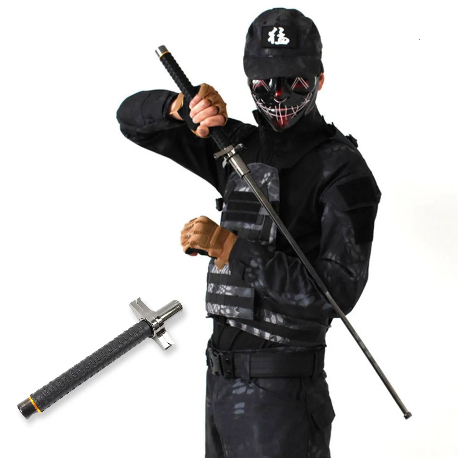 Lightweight Folding Walking Sticks with Nylon Bag Cover (76 Cm) Variety Bazaar