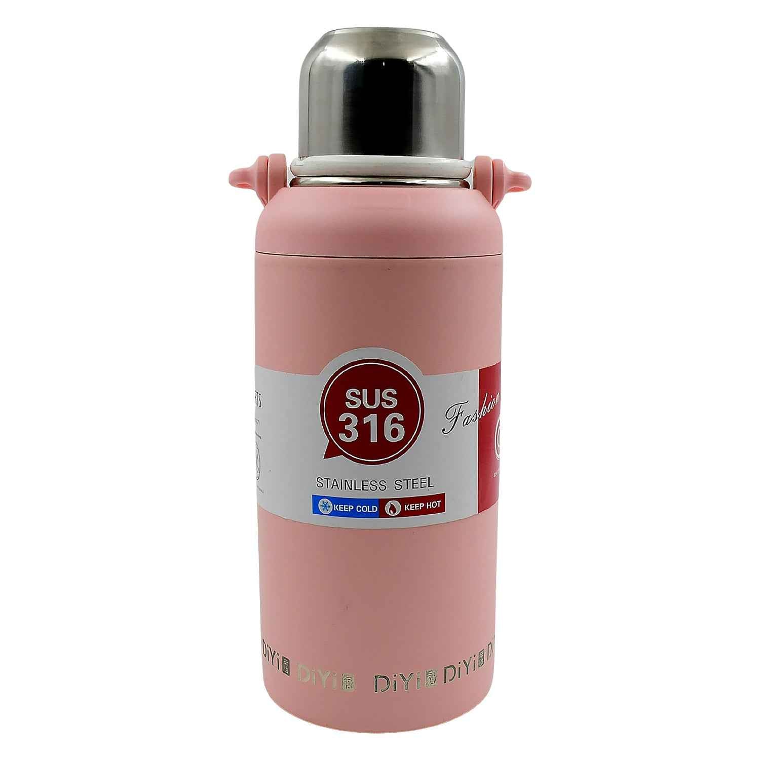 13036 Stainless Steel Tumblers 316 Stainless Steel Vacuum Insulated Cup Bottle Portable Travel Kettle Water Bottle With Handle Outdoor Large Capacity Sports Kettle Cups Bottle (1300 Ml)