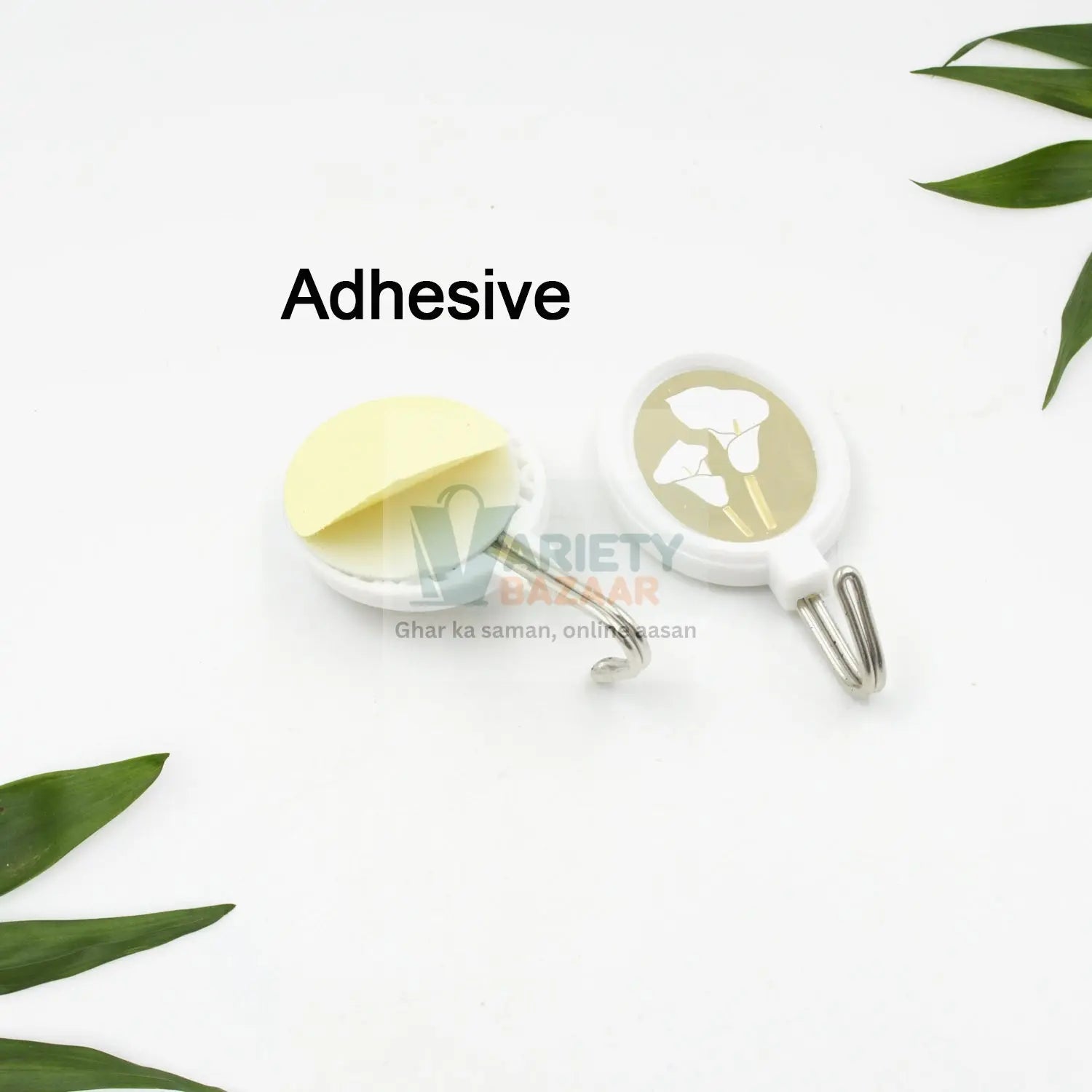 MULTIPURPOSE STRONG HOOK SELF-ADHESIVE HOOKS FOR WALL HEAVY PLASTIC HOOK, STICKY HOOK HOUSEHOLD FOR HOME , DECORATIVE HOOKS, BATHROOM & ALL TYPE WALL USE HOOK , SUITABLE FOR BATHROOM, KITCHEN, OFFICE Travel Sahayak