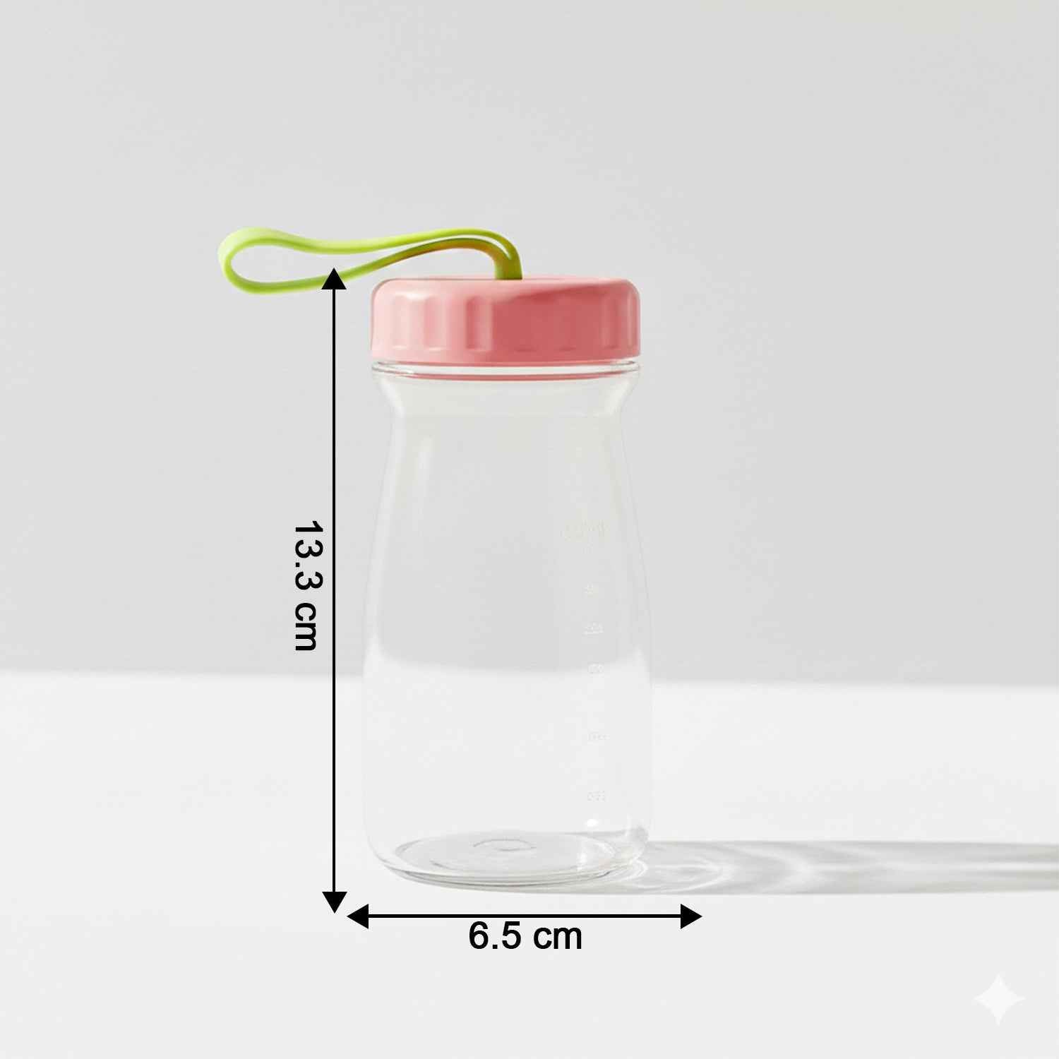 Premium Glass Bottle With Leak-proof Lid 300 Ml