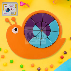 Mini Snail Puzzle – STEM Educational Toy, Puzzle Games for Ages 3-6 (Mix Color) Variety Bazaar
