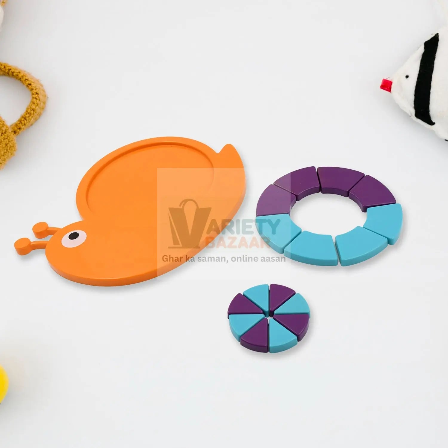 Mini Snail Puzzle – STEM Educational Toy, Puzzle Games for Ages 3-6 (Mix Color) Variety Bazaar