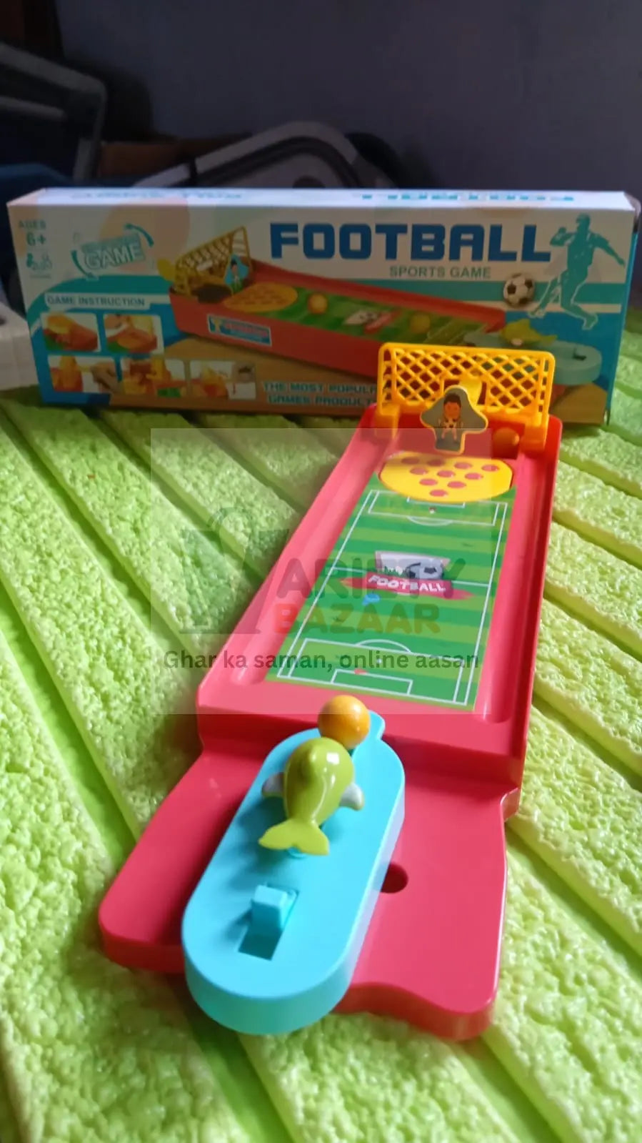 Mini Table Top Finger Football Game for Kids-Desktop Game for Kids & Adults, Fun Indoor Finger Bowling Game for Boys & Girls, Family Board Game Variety Bazaar