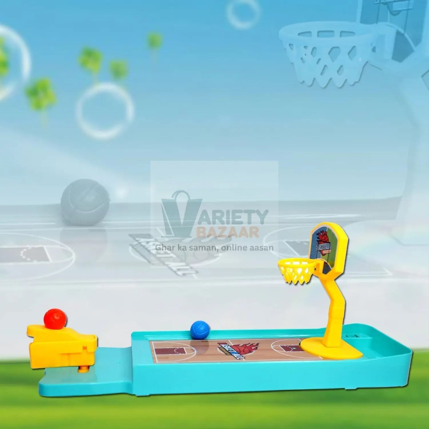 Mini Table top Finger Basketball & Bowling Game – Indoor Family Fun for Kids & Adults Variety Bazaar