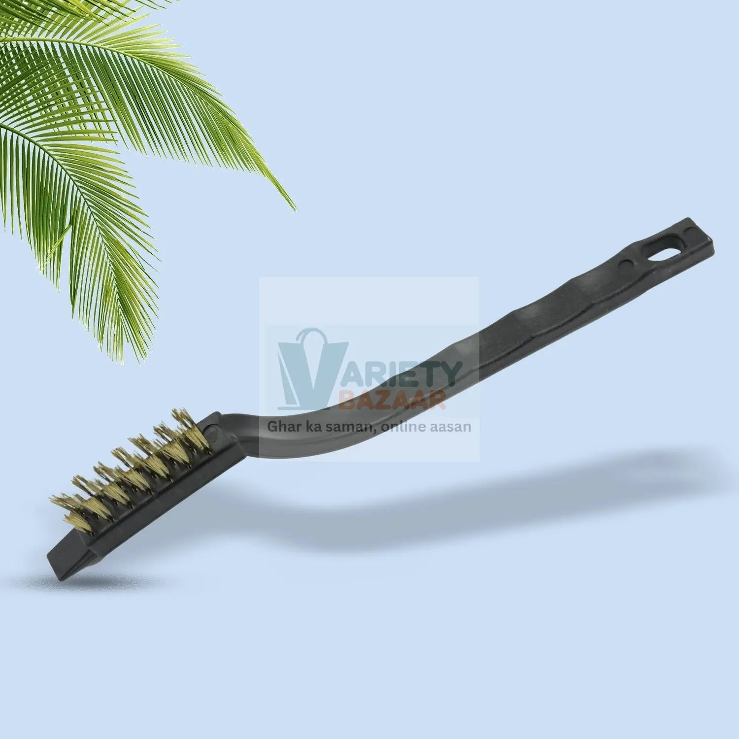 Mini Wire Brush Set Brass Nylon Stainless Steel Bristles Household Cleaning Brush for Gas Stove, Smoke Machine Tool Burner Tiles Tap Rust Removal Welding Slag Dirt & Paint Scrubbing (3 Pcs Set) Variety Bazaar