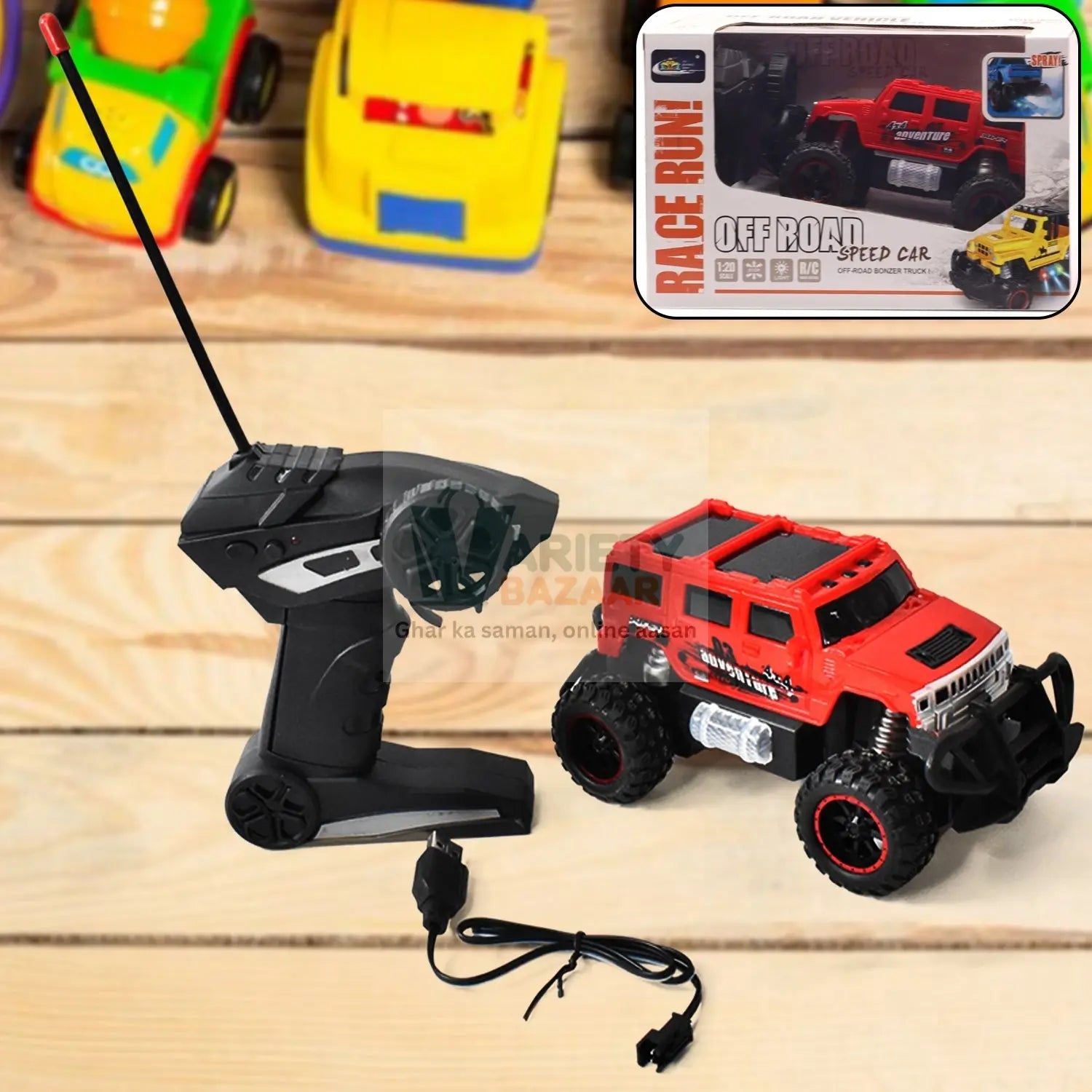 Mist Spray Race Car Toy Off Road Speed Car With Smoke (Water Sprayer Mist With Light) High Strength Climbing Power & Smoke Effect (Color May Vary), Kids Variety Bazaar