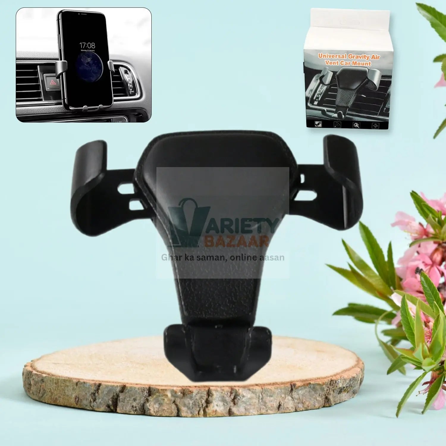 Mobile Phone Holder for car Phone Holder for Cars Cell Phone Mount for car Multifunctional car Mobile Phone Stand car Cell Phone Holder auto Phone Holder air Outlet car Holder Variety Bazaar