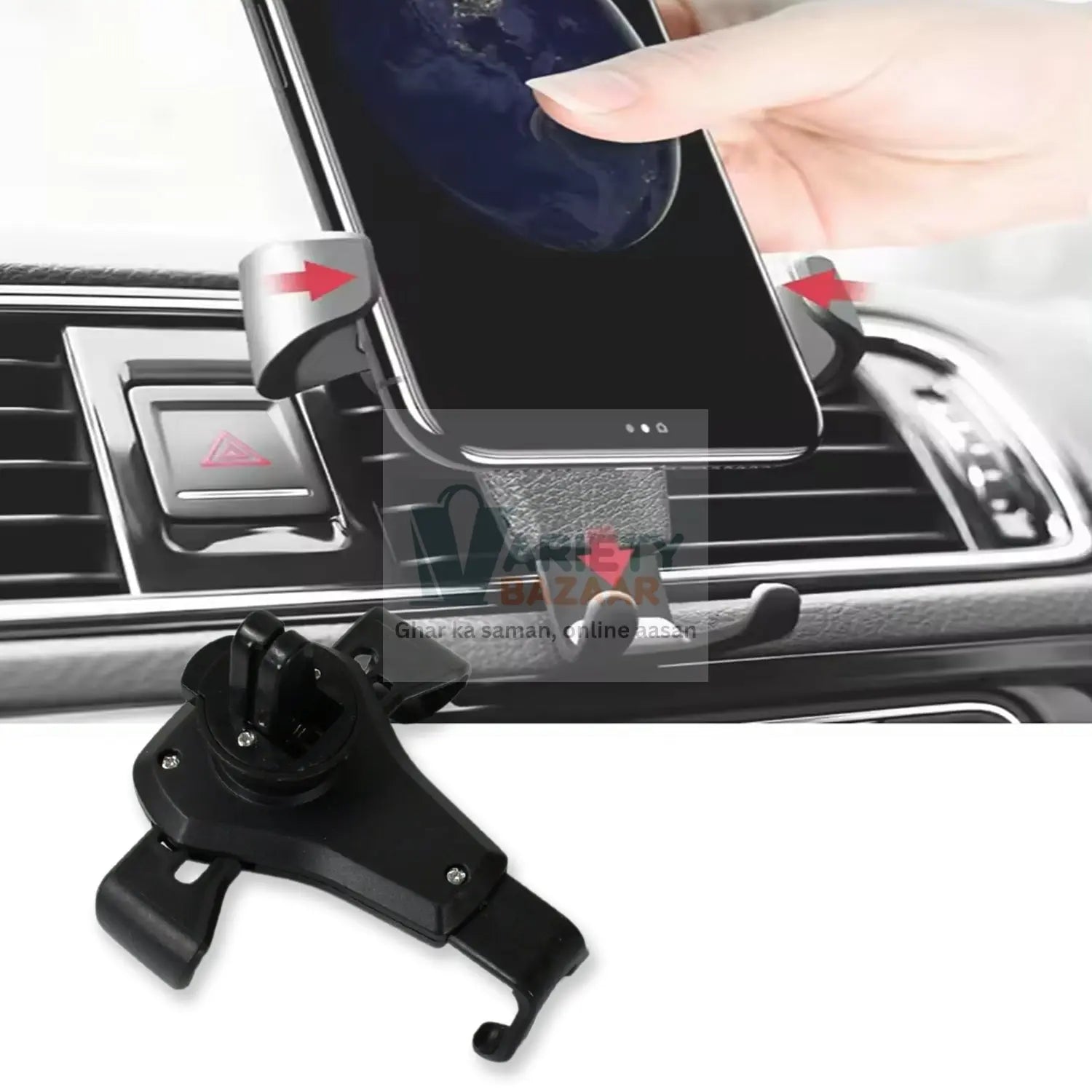 Mobile Phone Holder for car Phone Holder for Cars Cell Phone Mount for car Multifunctional car Mobile Phone Stand car Cell Phone Holder auto Phone Holder air Outlet car Holder Variety Bazaar