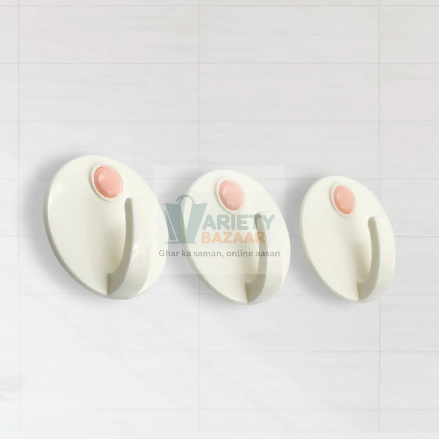 Multipurpose Strong Hook Self-Adhesive hooks for wall Heavy Duty Hook, Sticky Hook Household For Home, Decorative Hooks, Bathroom & All Type Wall Use Hook, Suitable for Bathroom, Kitchen, Office Travel Sahayak