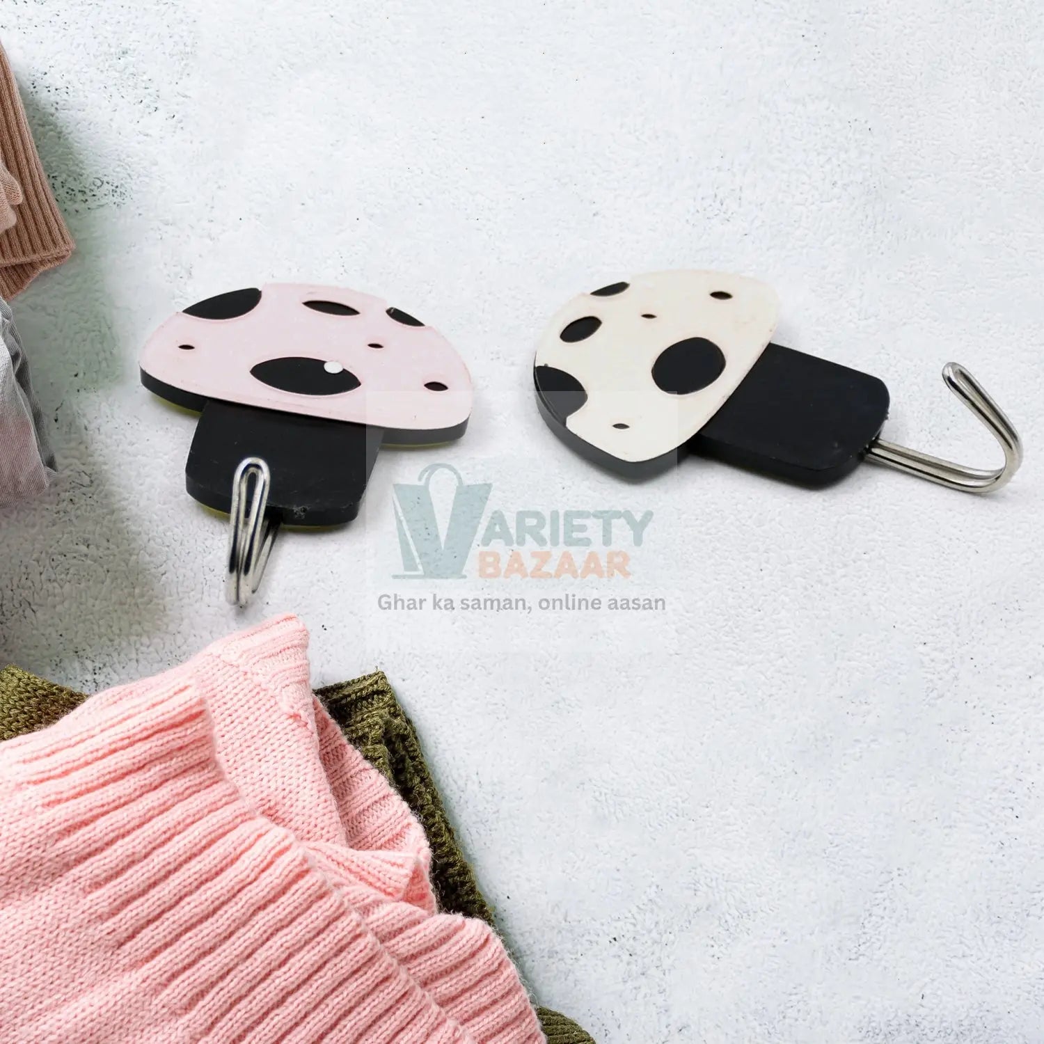 Multipurpose Strong Hook Self-Adhesive hooks for wall Heavy Duty Hook, Sticky Hook Household For Home, Decorative Hooks, Bathroom & All Type Wall Use Hook, Suitable for Bathroom, Kitchen, Office Travel Sahayak