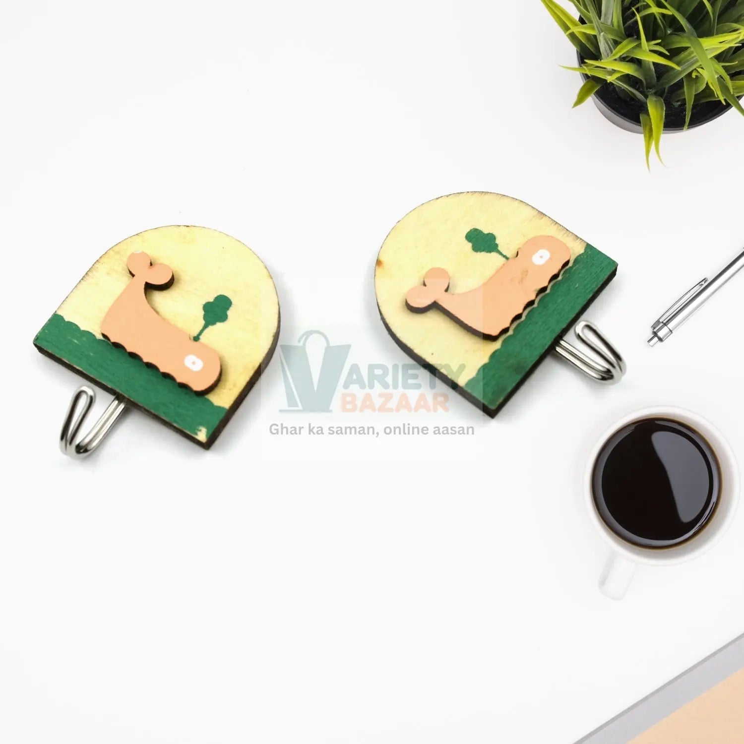 Multipurpose Strong Hook Self-Adhesive hooks for wall Heavy Duty Hook, Sticky Hook Household For Home, Decorative Hooks, Bathroom & All Type Wall Use Hook, Suitable for Bathroom, Kitchen, Office Travel Sahayak