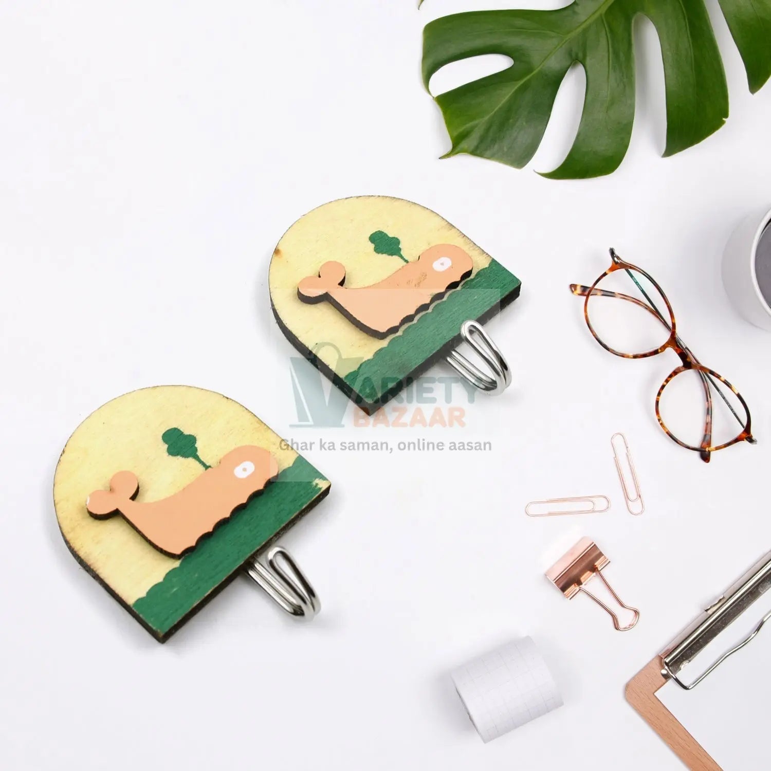 Multipurpose Strong Hook Self-Adhesive hooks for wall Heavy Duty Hook, Sticky Hook Household For Home, Decorative Hooks, Bathroom & All Type Wall Use Hook, Suitable for Bathroom, Kitchen, Office Travel Sahayak