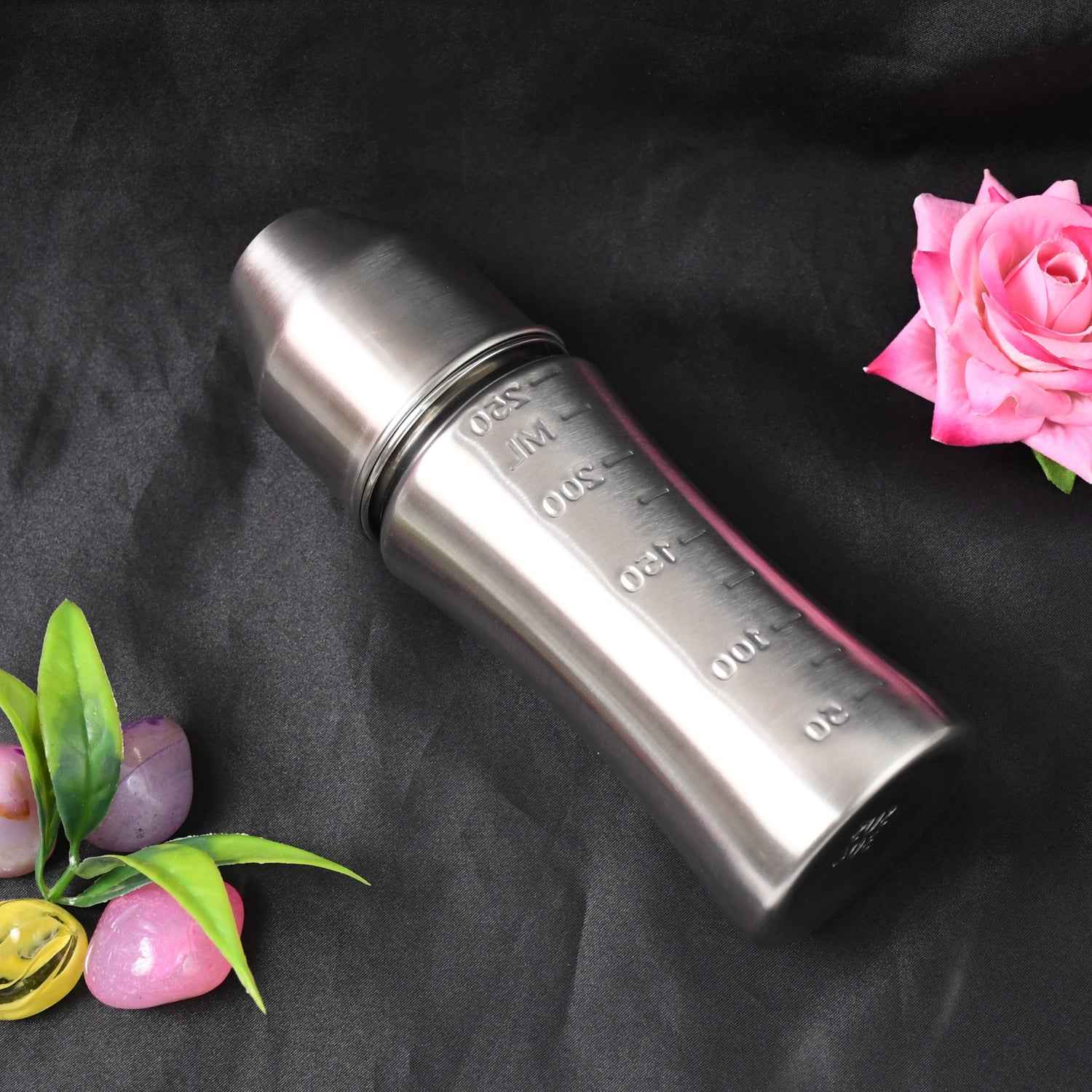 8173 Ganesh Stainless Steel Baby Feeding Bottle Milk Bottle For New Born Infants Toddler Up To 3 Years Bfa Free (250 Ml Approx)