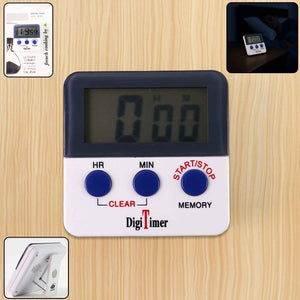 1523 Digital Kitchen Timer With Alarm Stop Watch Timer For Kitchen Kitchen Timer With Magnetic Stand Timer Clock For Study