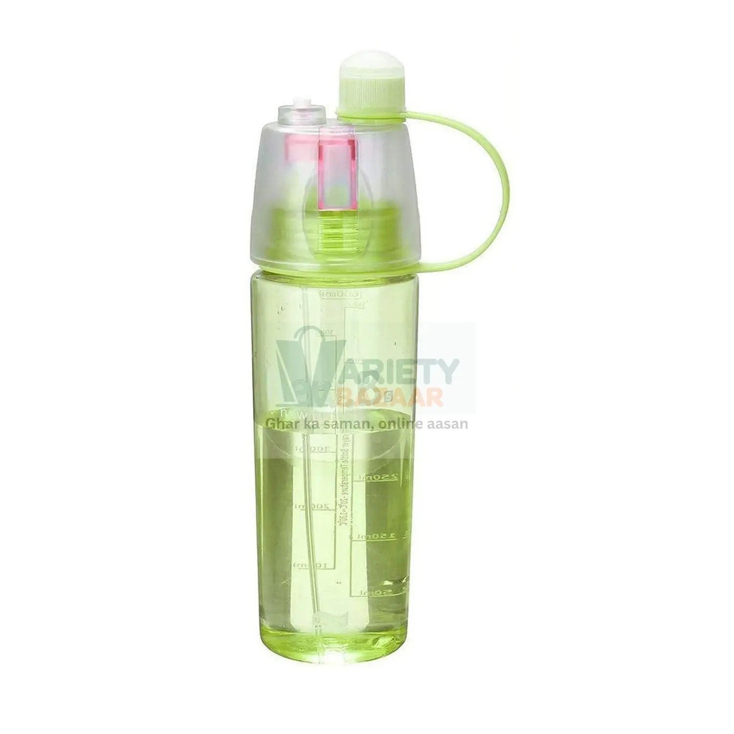 New Spray Portable Water Bottle (600ML) Variety Bazaar