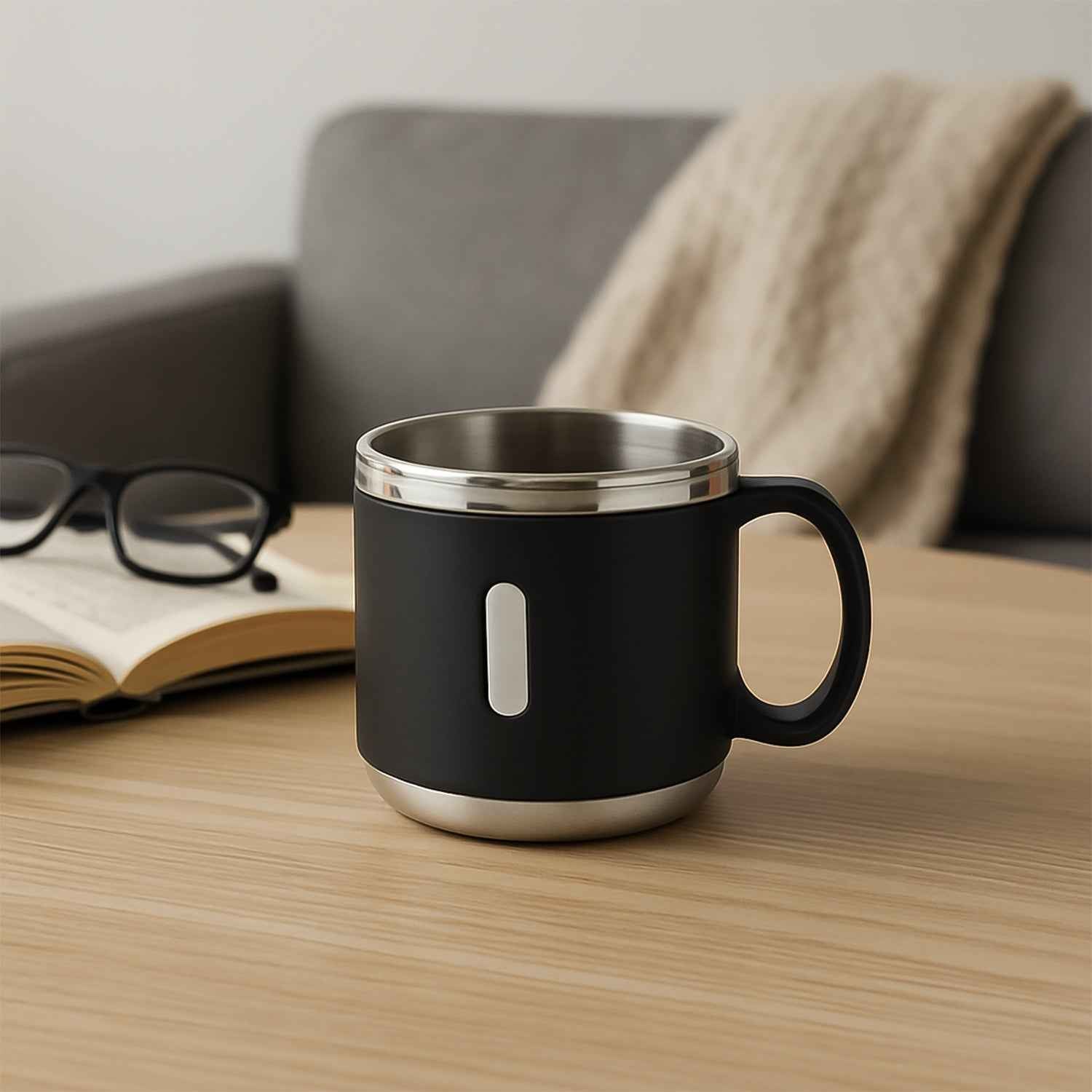 Apex Premium Stainless Steel Double Wall Coffee Mug Gift Set (6 Pc 150 Ml)