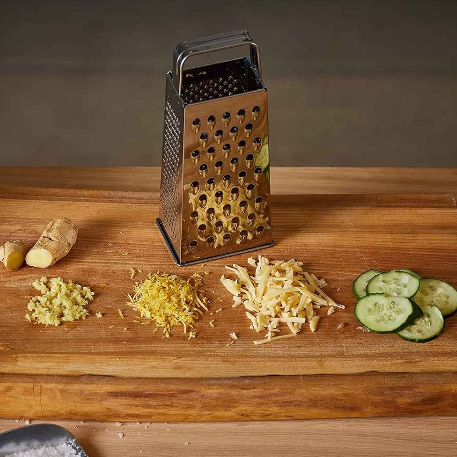 Supermom Premium 5-in-1 Stainless Steel Grater And Slicer