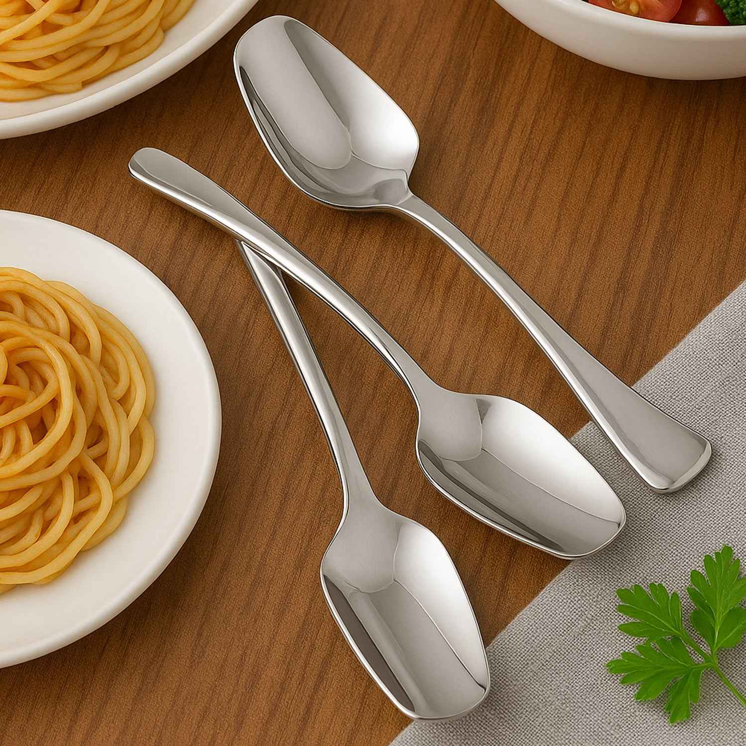 Stainless Steel Ice-cream Spoon - (3 Pc Set)