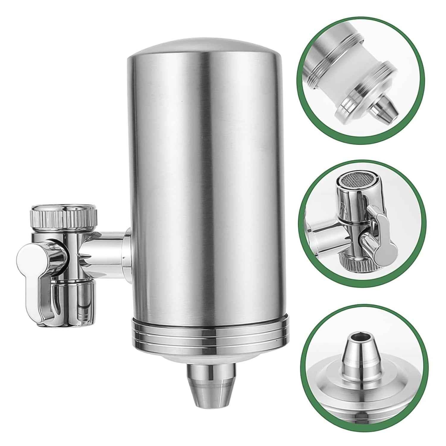 304 Stainless Steel Faucet Mount Water Filter Water Purifier (1 Set)
