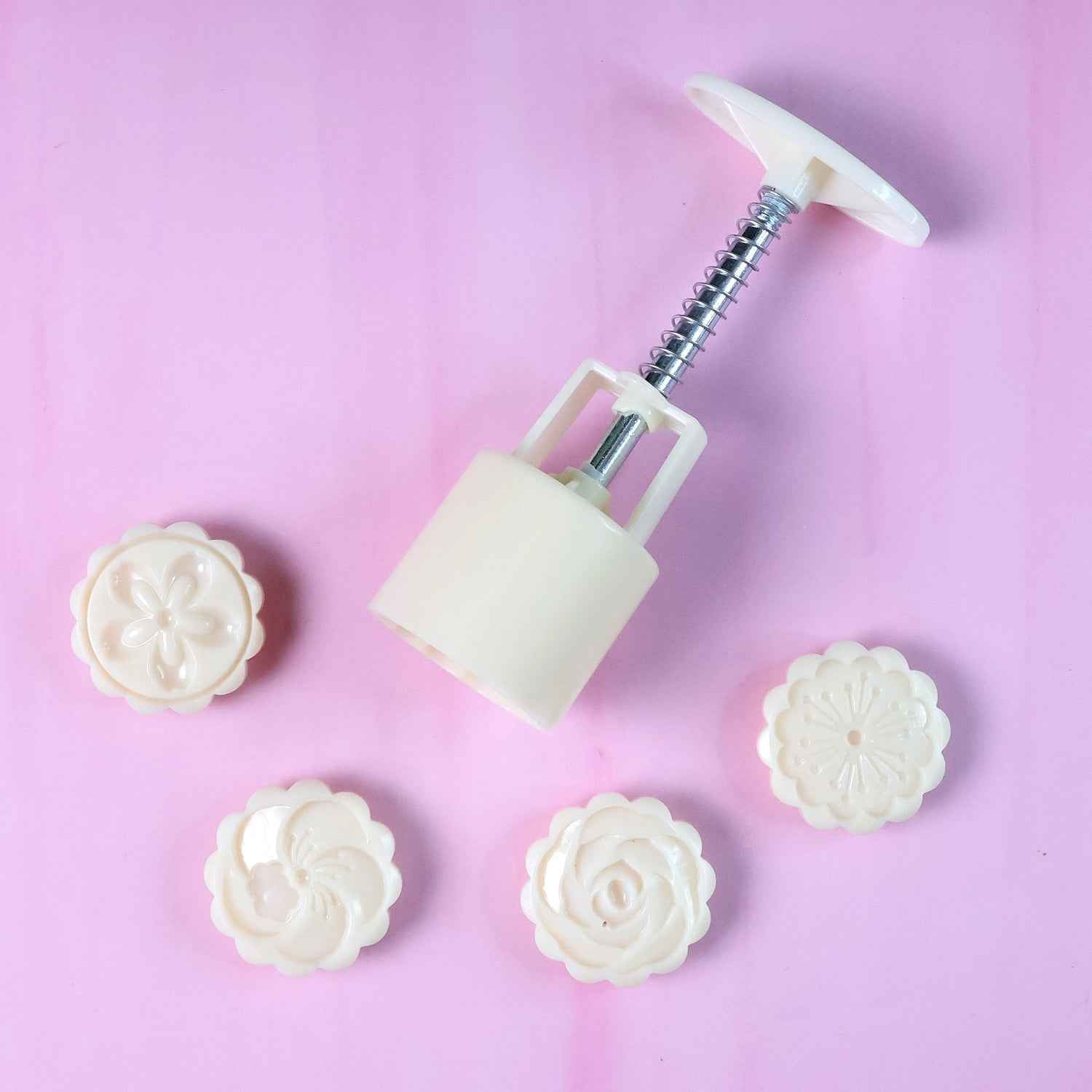 Spring Press Cookie Pastry Mold - (Set)