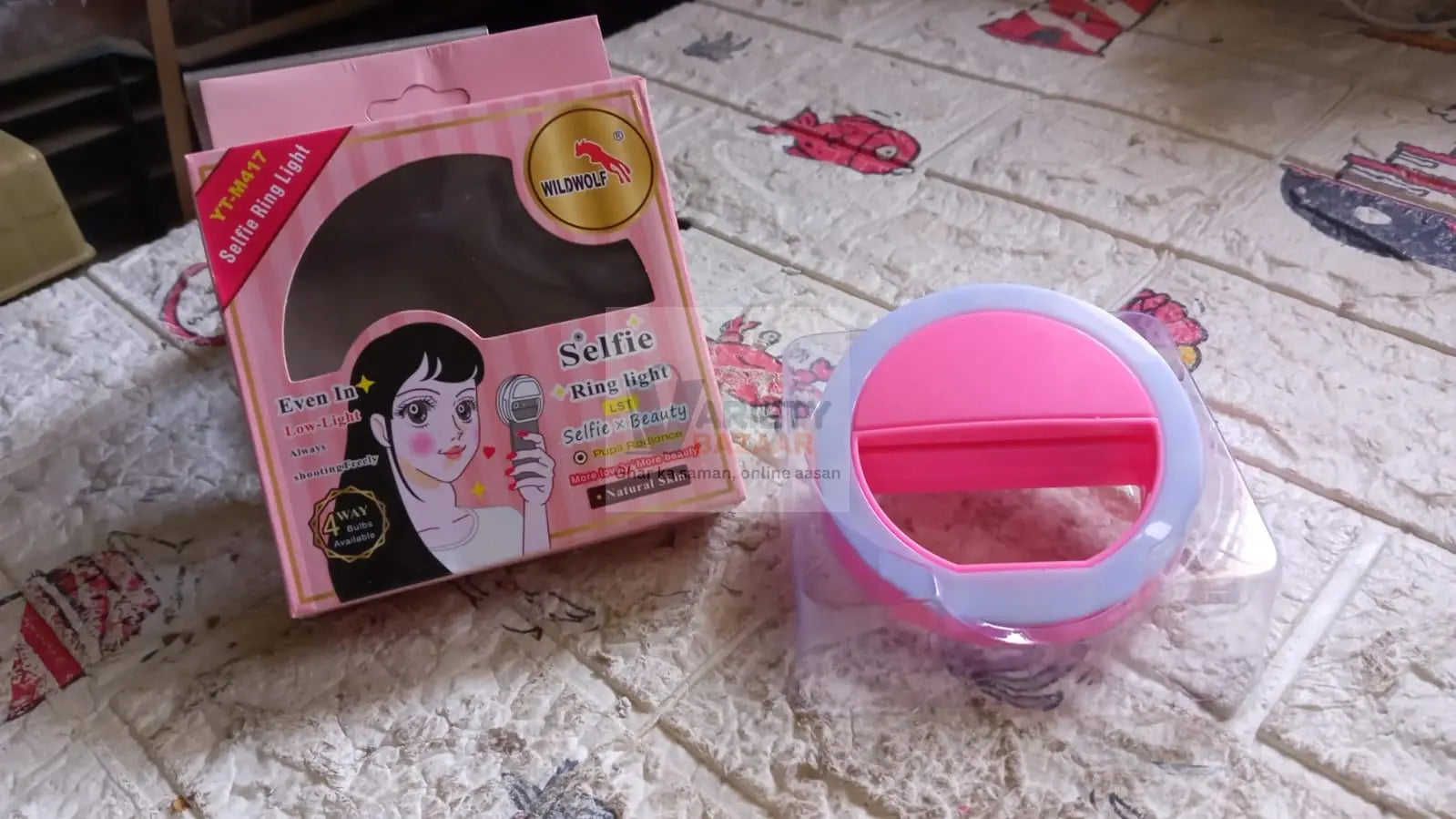 Phone Selfie Ring Light – Battery Operated Clip-On Light for Smartphone Photography (Battery Not Included) Variety Bazaar