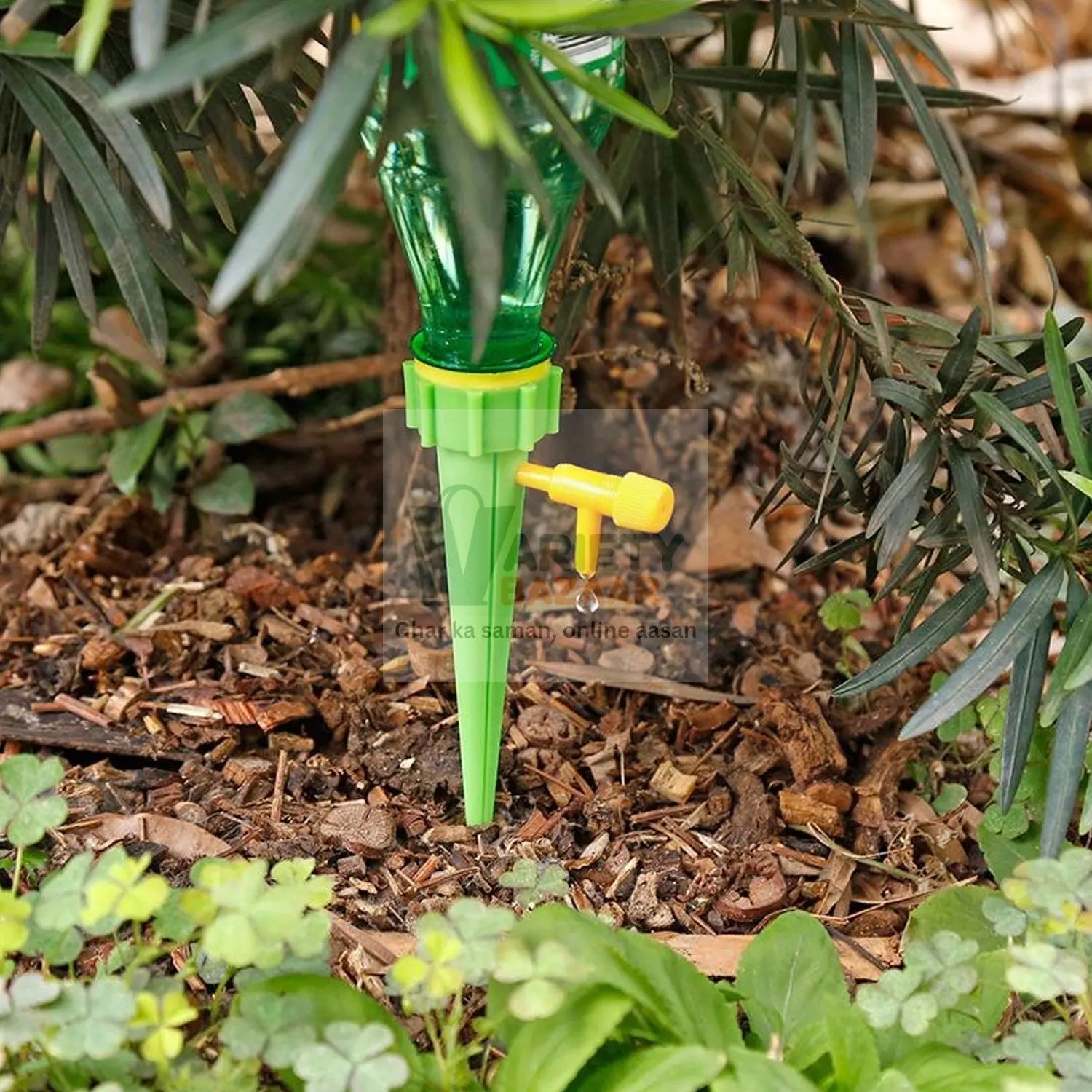 Plant Watering Spikes self Watering Spikes Water dripper for Plants, Adjustable Plant Watering Devices with Slow Release Control Valve Switch Travel Sahayak