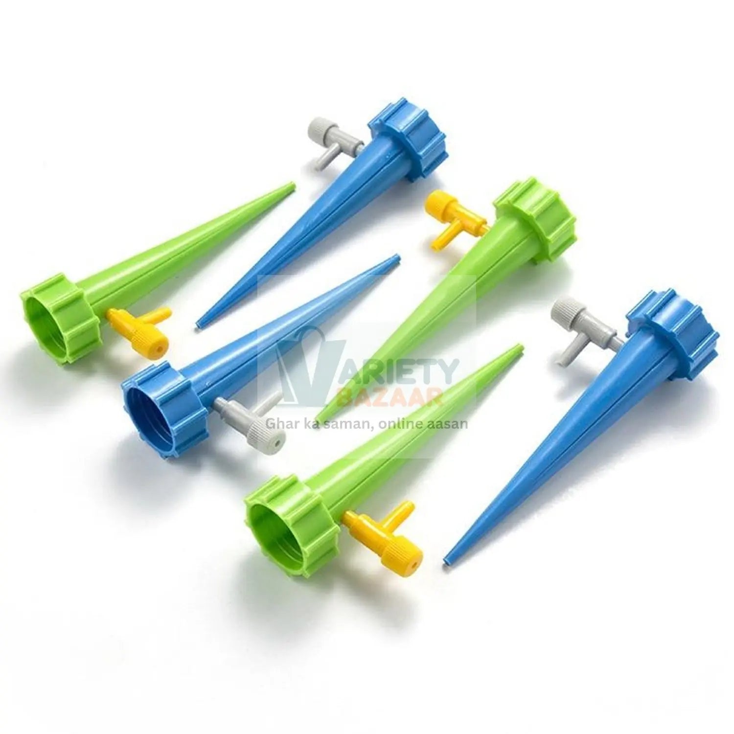Plant Watering Spikes self Watering Spikes Water dripper for Plants, Adjustable Plant Watering Devices with Slow Release Control Valve Switch Travel Sahayak