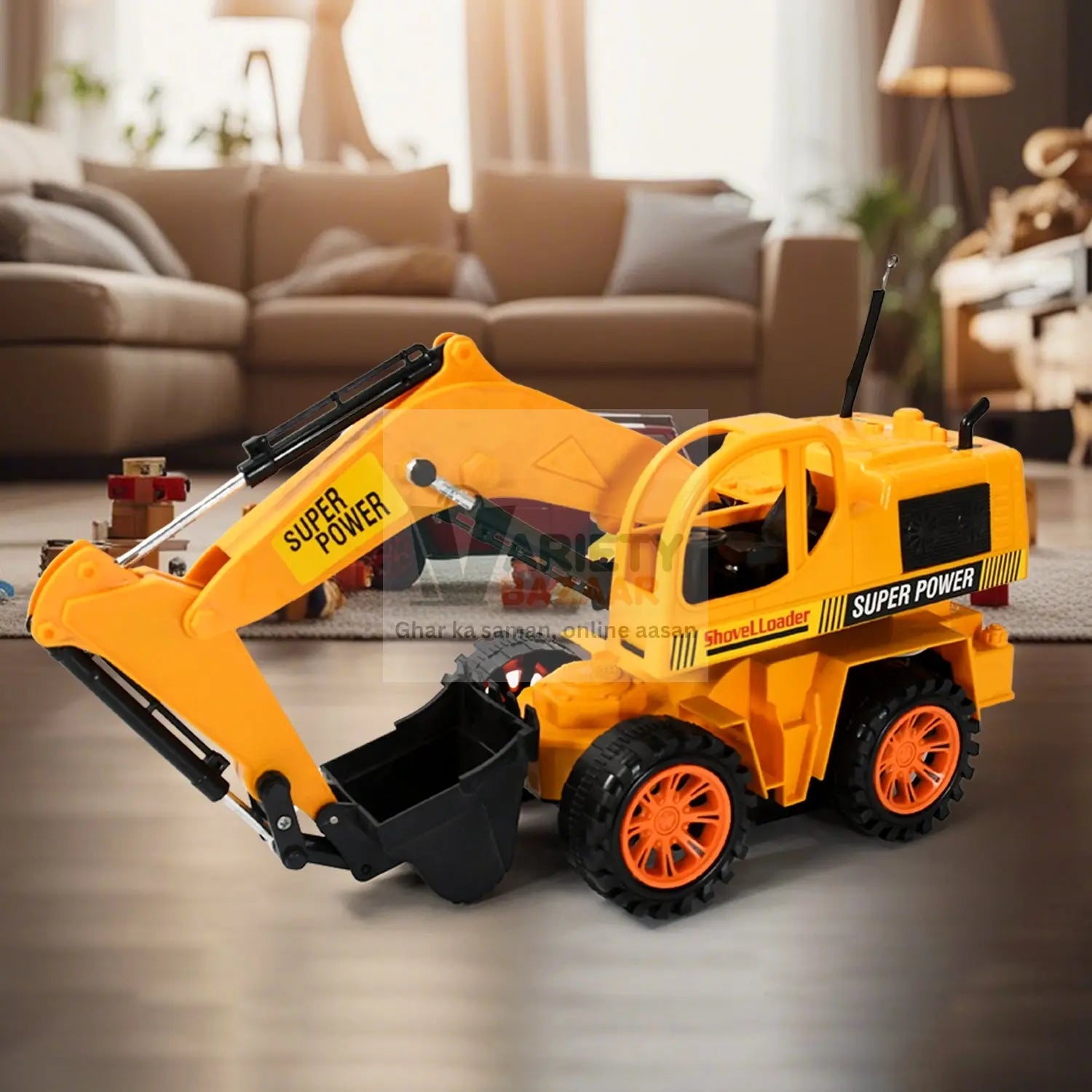 Plastic JCB Construction Toy Remote Control JCB Toys for Kids Boys, Super Power Remote Control JCB Truck Construction Toy (1 Set) Variety Bazaar