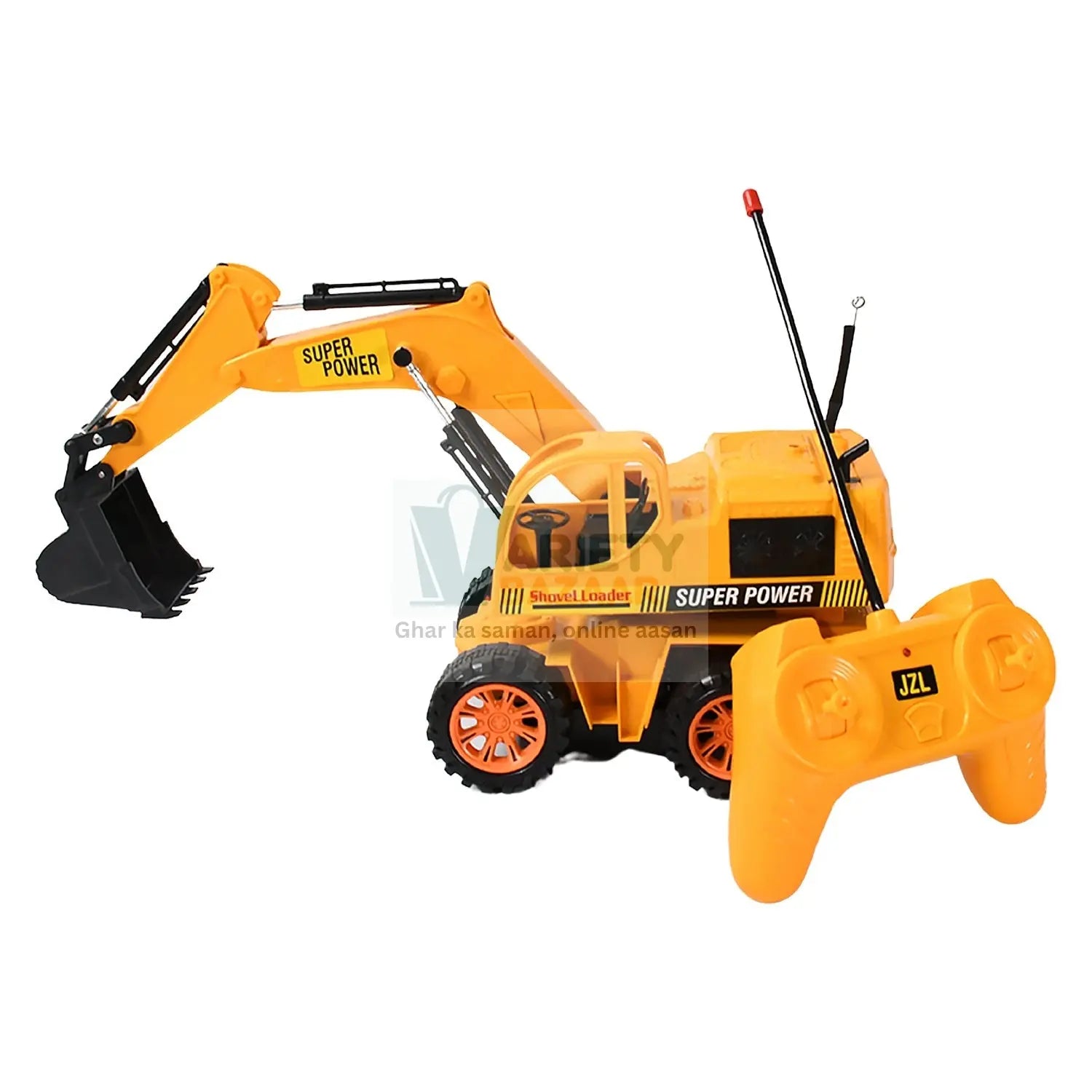 Plastic JCB Construction Toy Remote Control JCB Toys for Kids Boys, Super Power Remote Control JCB Truck Construction Toy (1 Set) Variety Bazaar