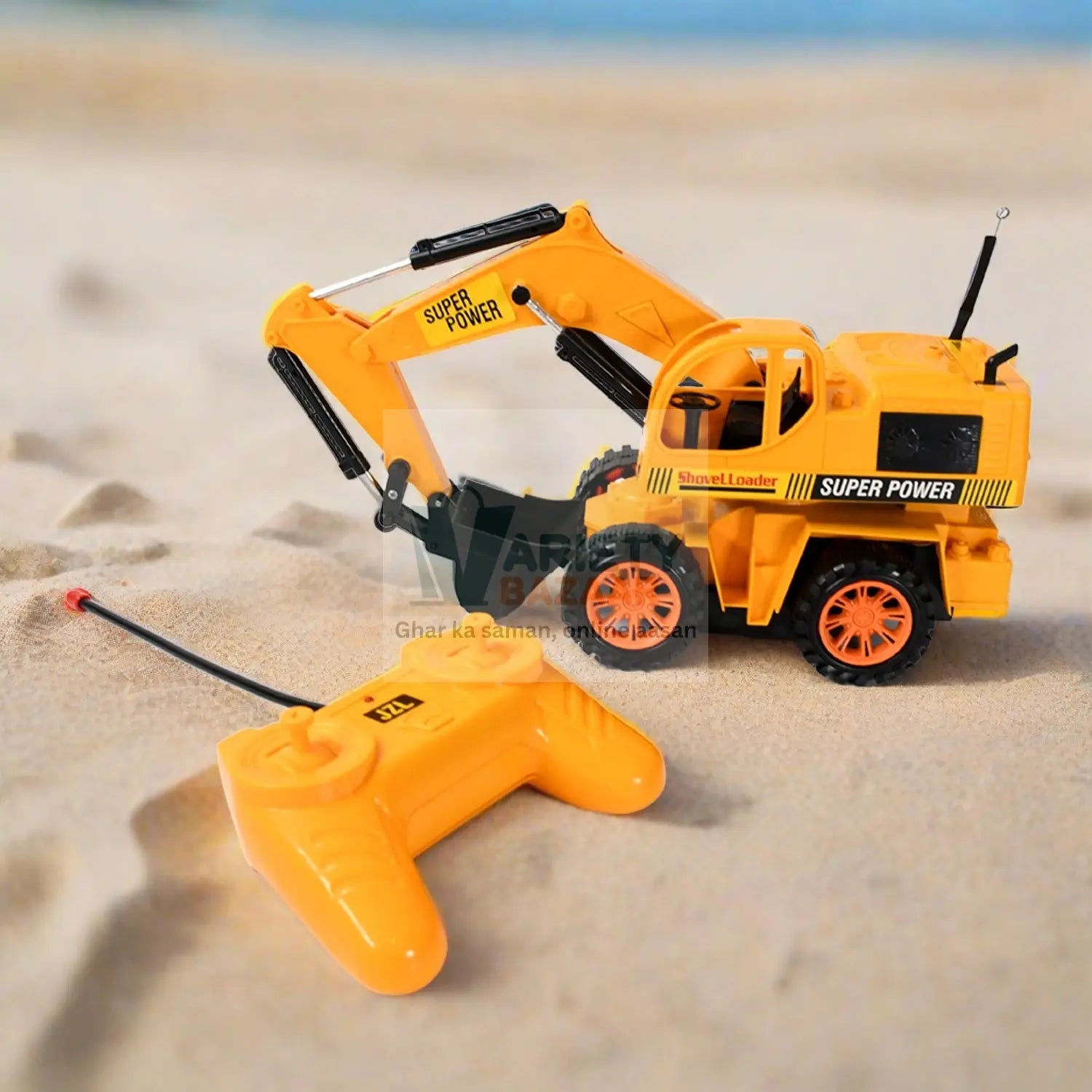 Plastic JCB Construction Toy Remote Control JCB Toys for Kids Boys, Super Power Remote Control JCB Truck Construction Toy (1 Set) Variety Bazaar