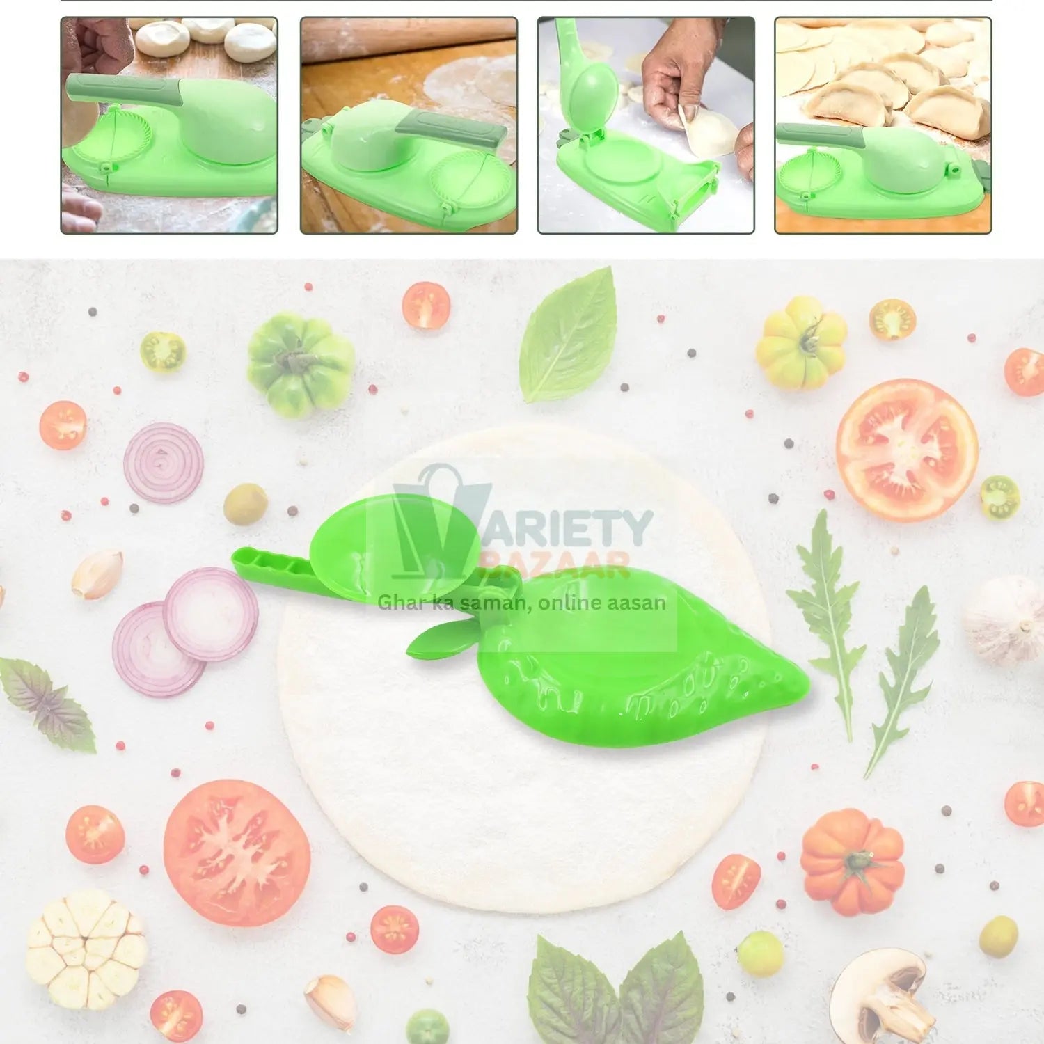 Plastic Kitchen Press: Strawberry Design, Manual, Easy to Use (1 Pc) Travel Sahayak