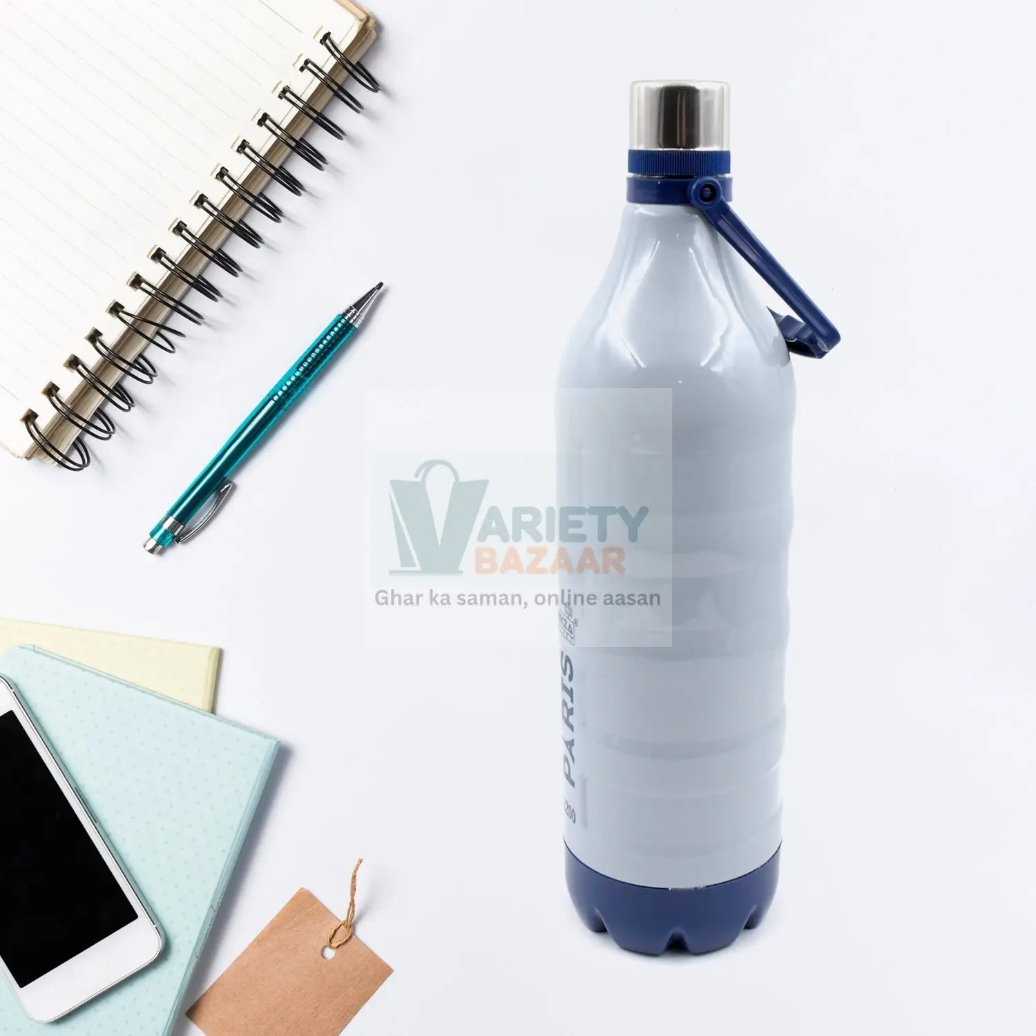 Plastic Sports Insulated Water Bottle with Handle Easy to Carry High Quality Water Bottle, BPA-Free & Leak-Proof! for Kids' School, For Fridge, Office, Sports, School, Gym, Yoga (1 Pc, 1500ML & 2200ML) Travel Sahayak