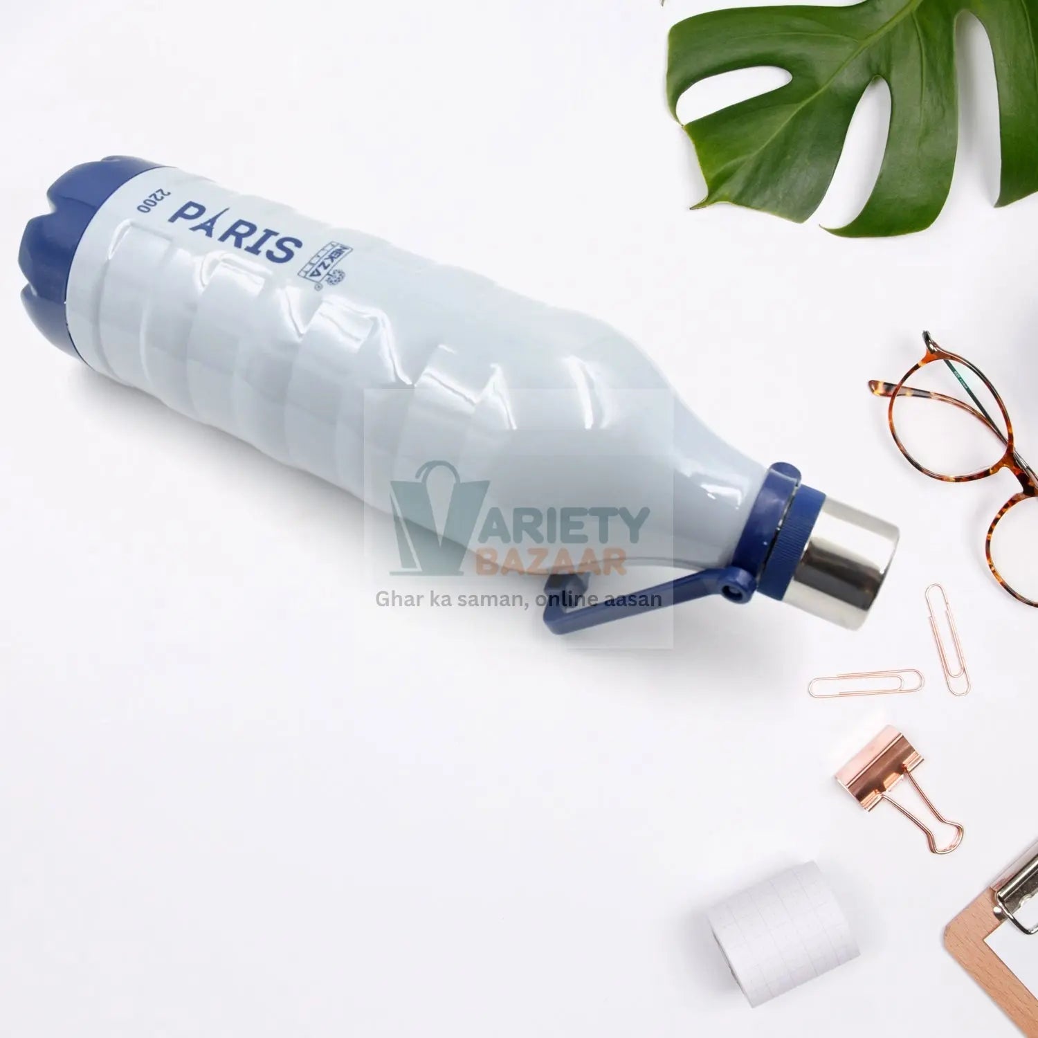 Plastic Sports Insulated Water Bottle with Handle Easy to Carry High Quality Water Bottle, BPA-Free & Leak-Proof! for Kids' School, For Fridge, Office, Sports, School, Gym, Yoga (1 Pc, 1500ML & 2200ML) Travel Sahayak