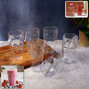 Supermom Transparent Smoothy Glass Set (Approx 300ml 6 Pc)