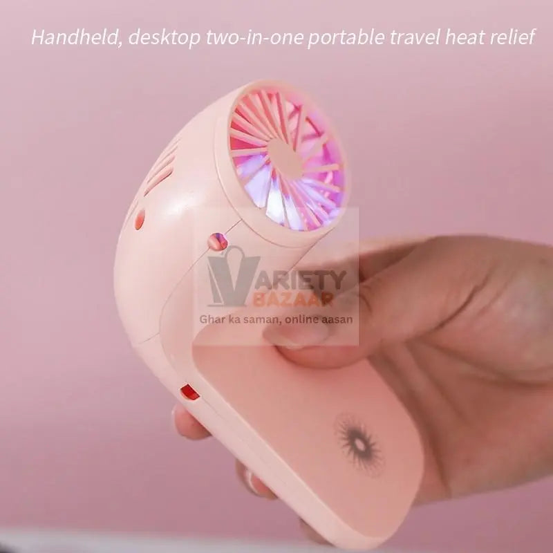 Portable Mobile Phone Holder Fan – Handheld, Multi-Function (Battery Not Include) Variety Bazaar