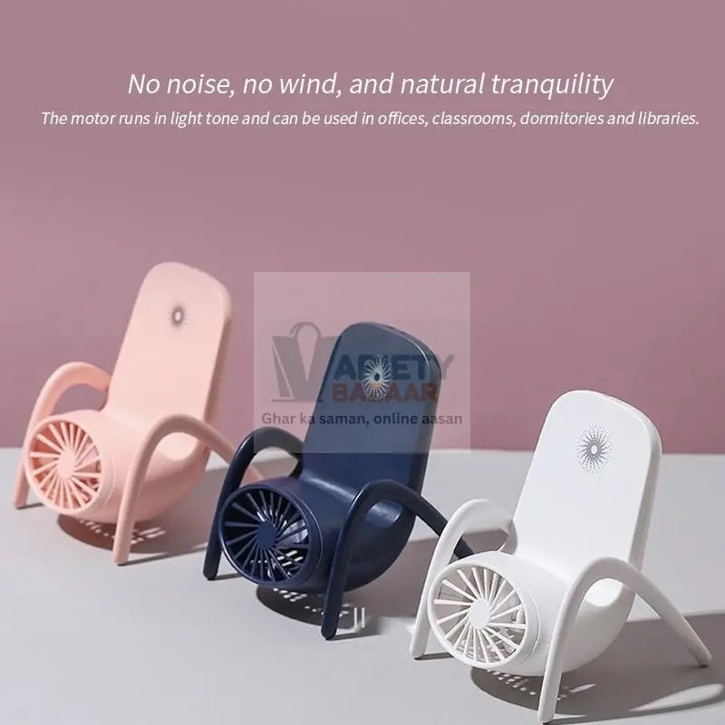 Portable Mobile Phone Holder Fan – Handheld, Multi-Function (Battery Not Include) Variety Bazaar