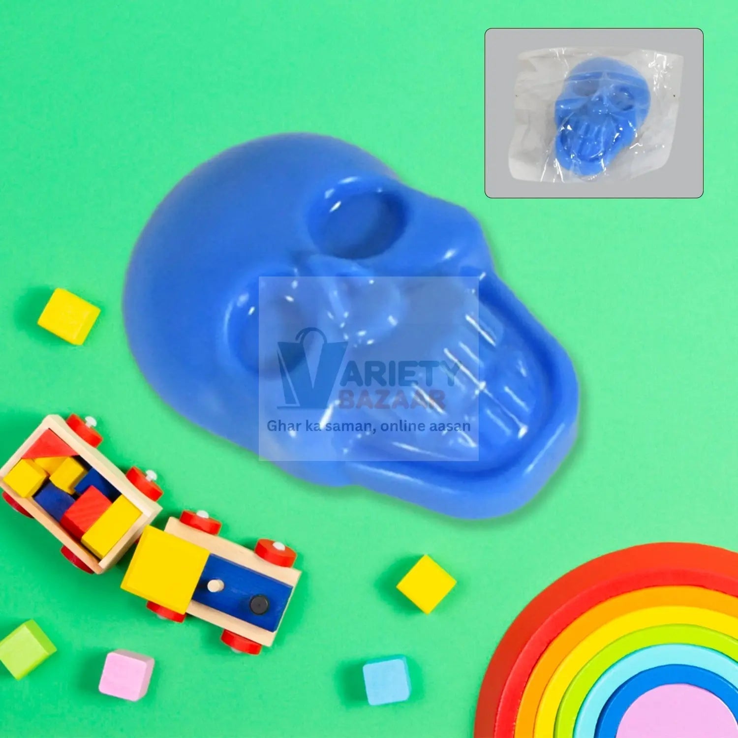 Pull Back Skull Toy, Small DIY Pull Back Skull Toy For Kids Variety Bazaar