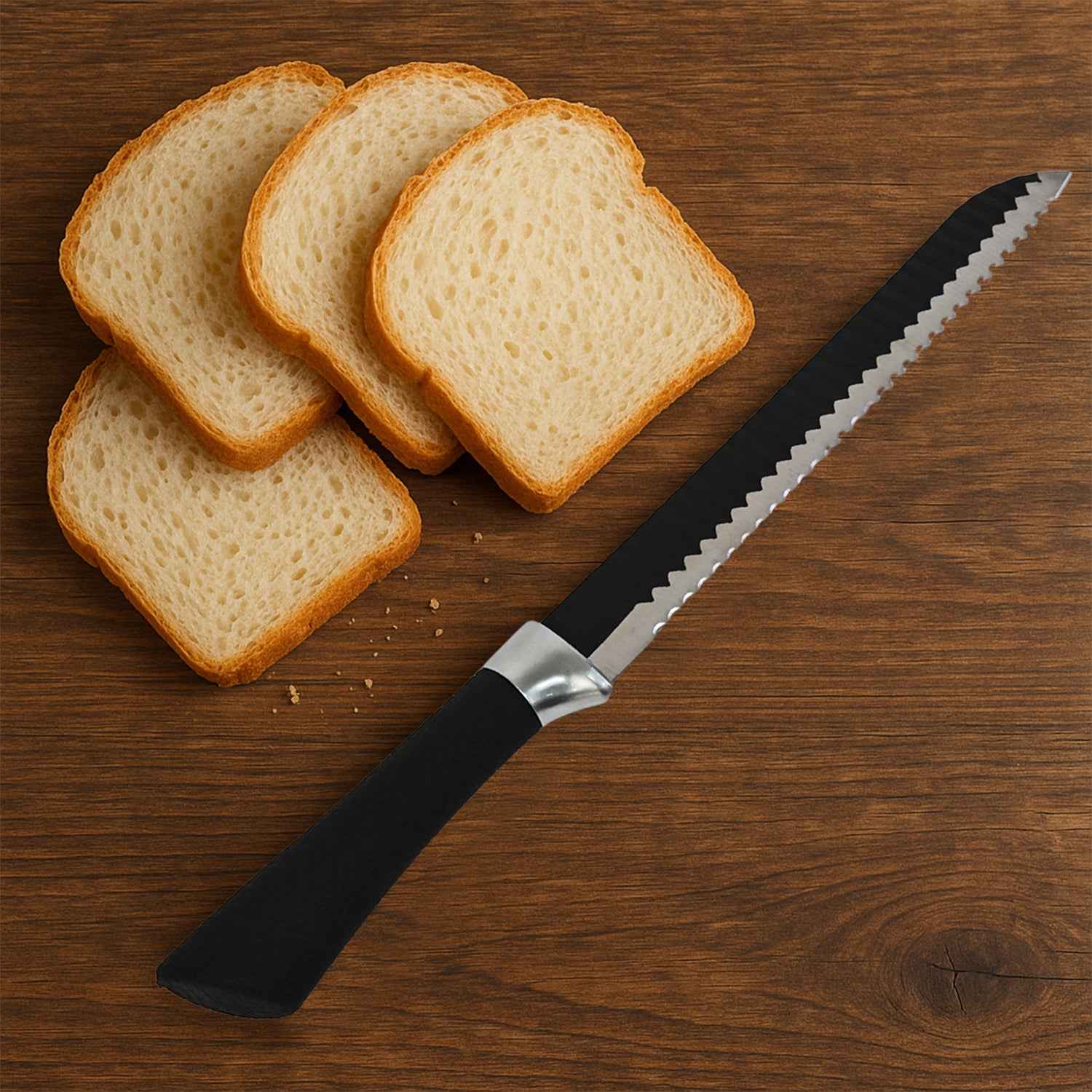Premium 32 Cm Serrated Bread Knife With Ergonomic Handle