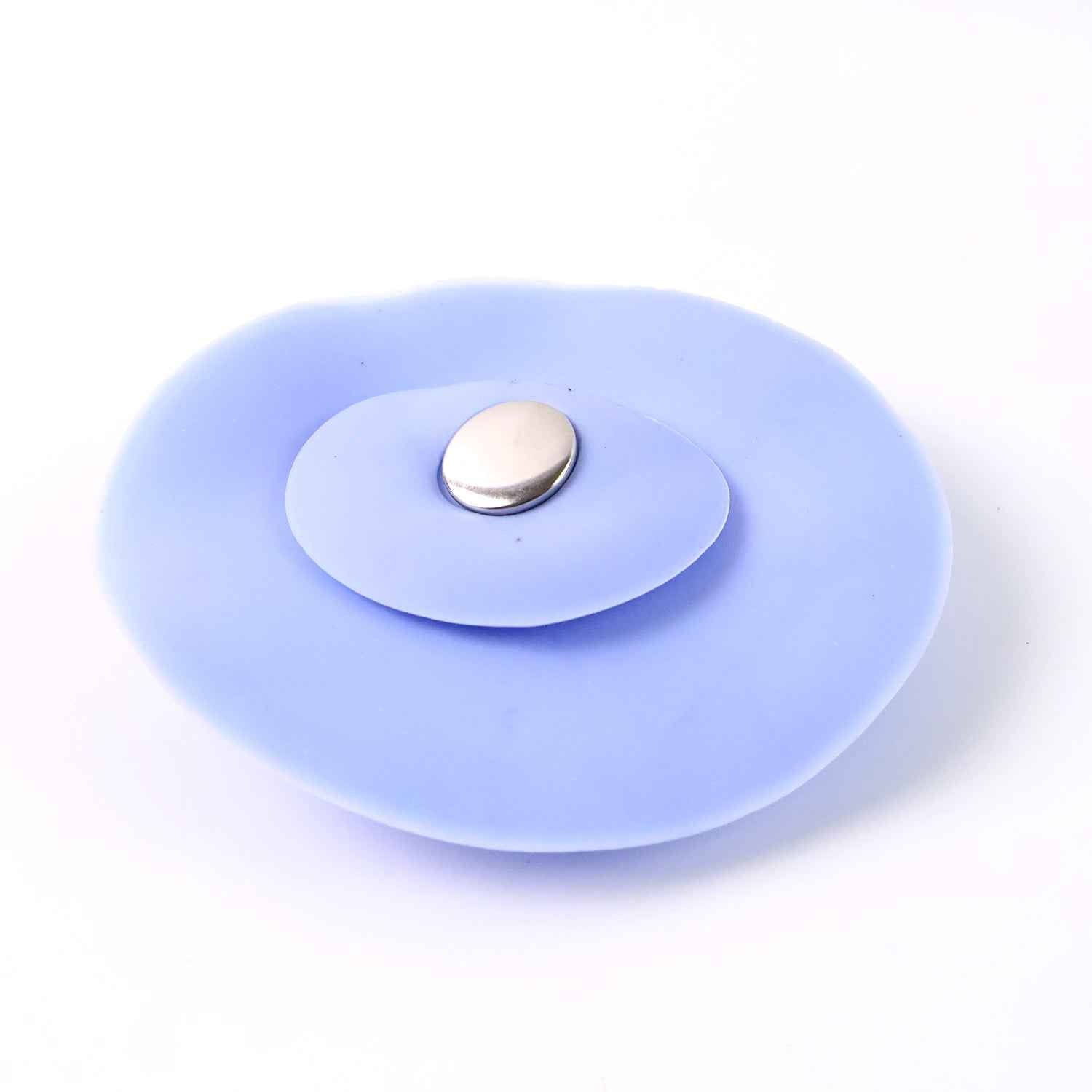 Creative 2-in-1 Blue Silicone Sewer Sink Sealer Cover Drainer (Multicolour 1 Pc)