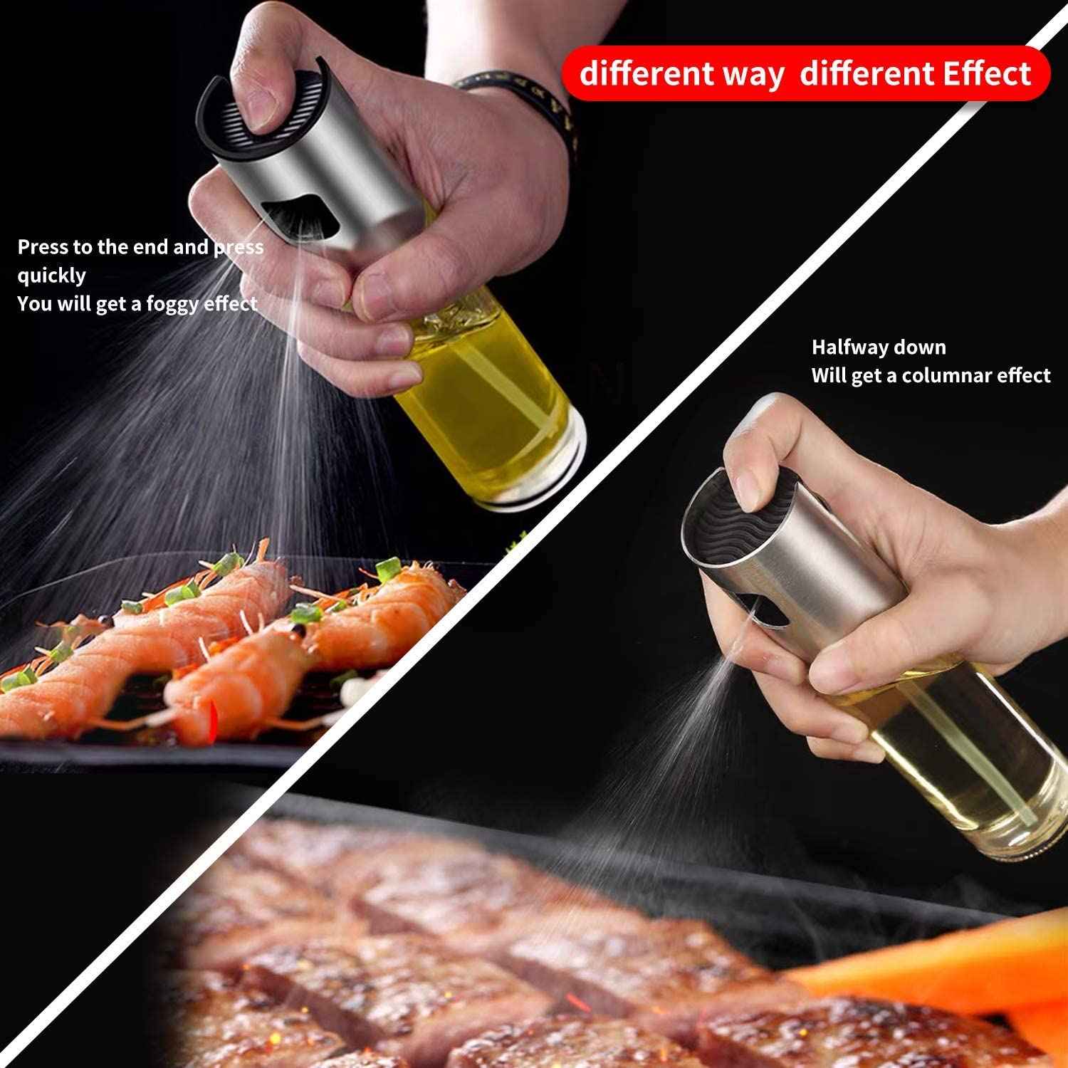 7126 Oil Sprayer Dispenser Oil Versatile Glass Spray Bottle For Cooking Multi Use Bottle